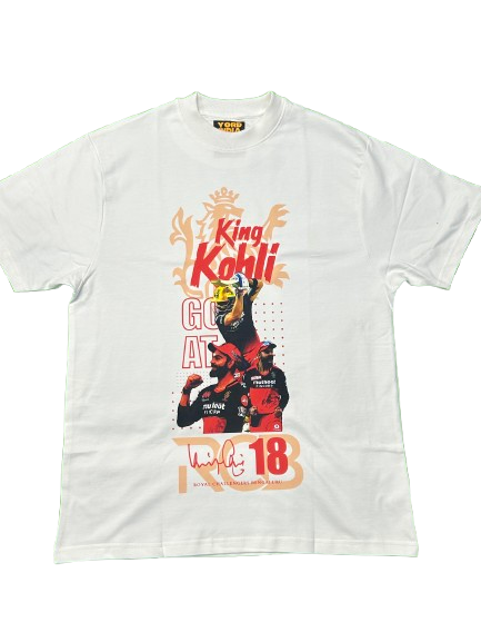 Premium King Kohli RCB Cricket Fan Tribute Regular T-shirt #18