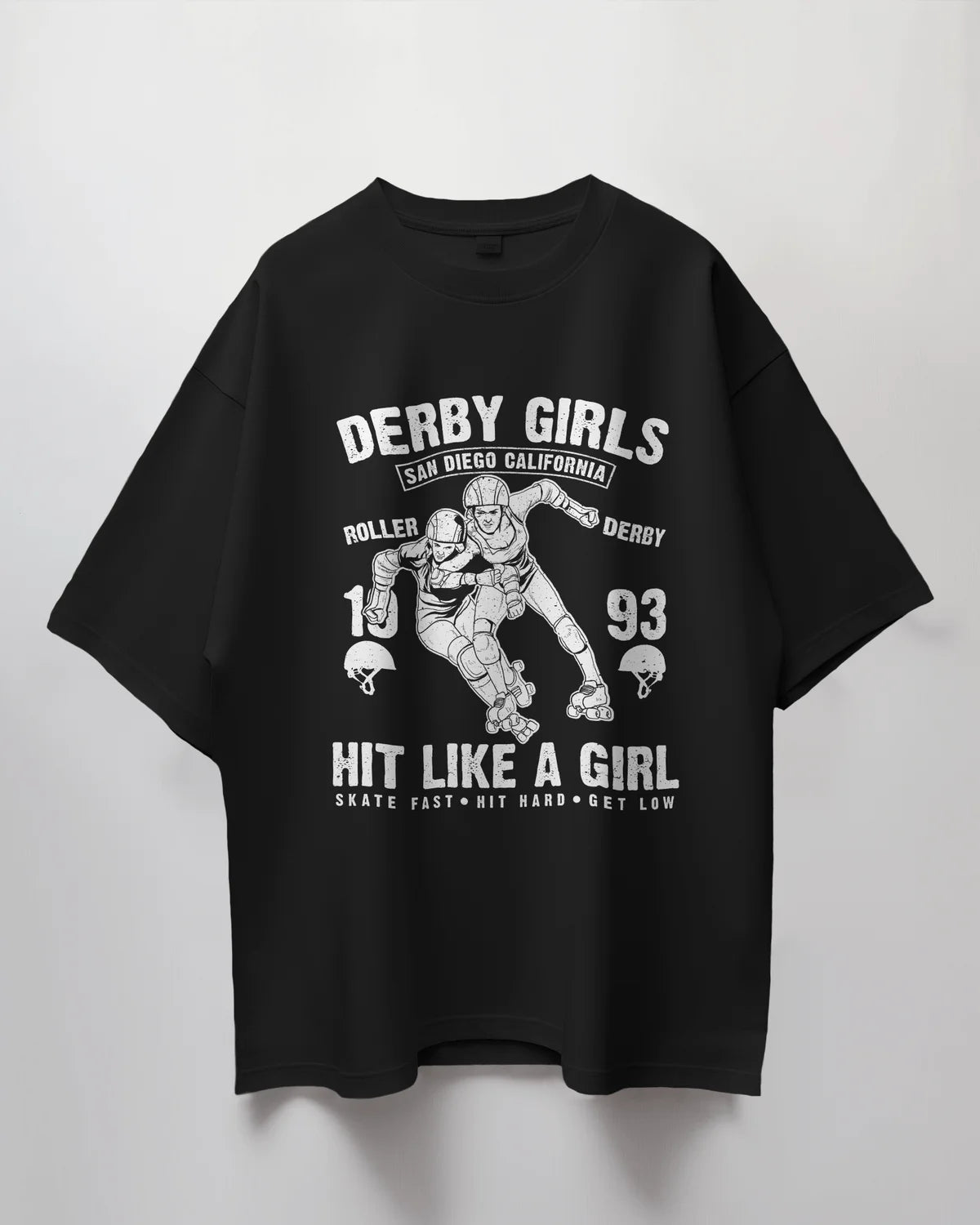 Premium Derby Girls Roller Derby Oversized T-shirt
