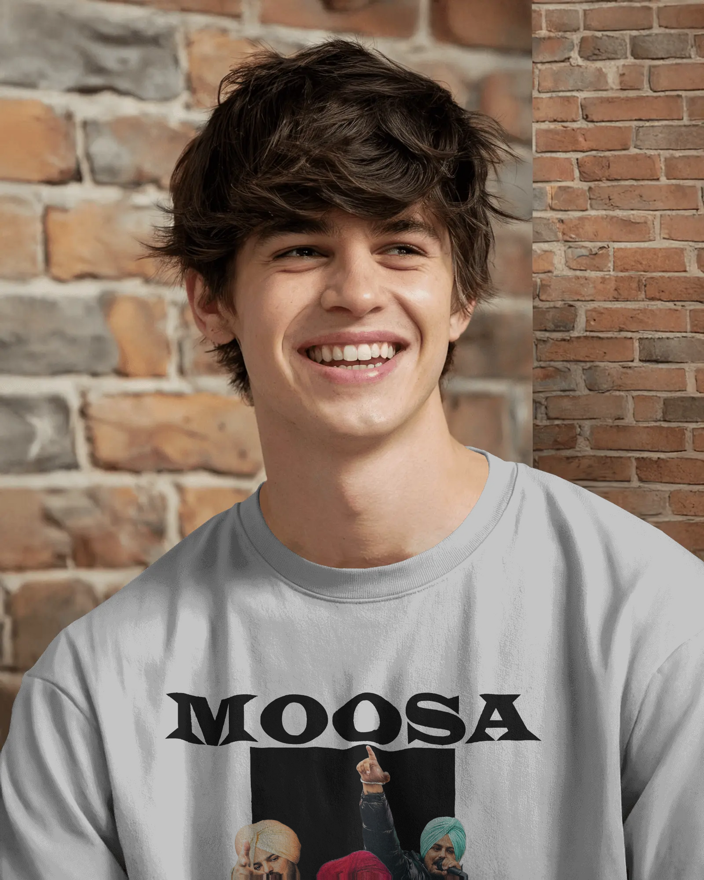 Premium Oversized Moosa Legacy Tribute White T-Shirt