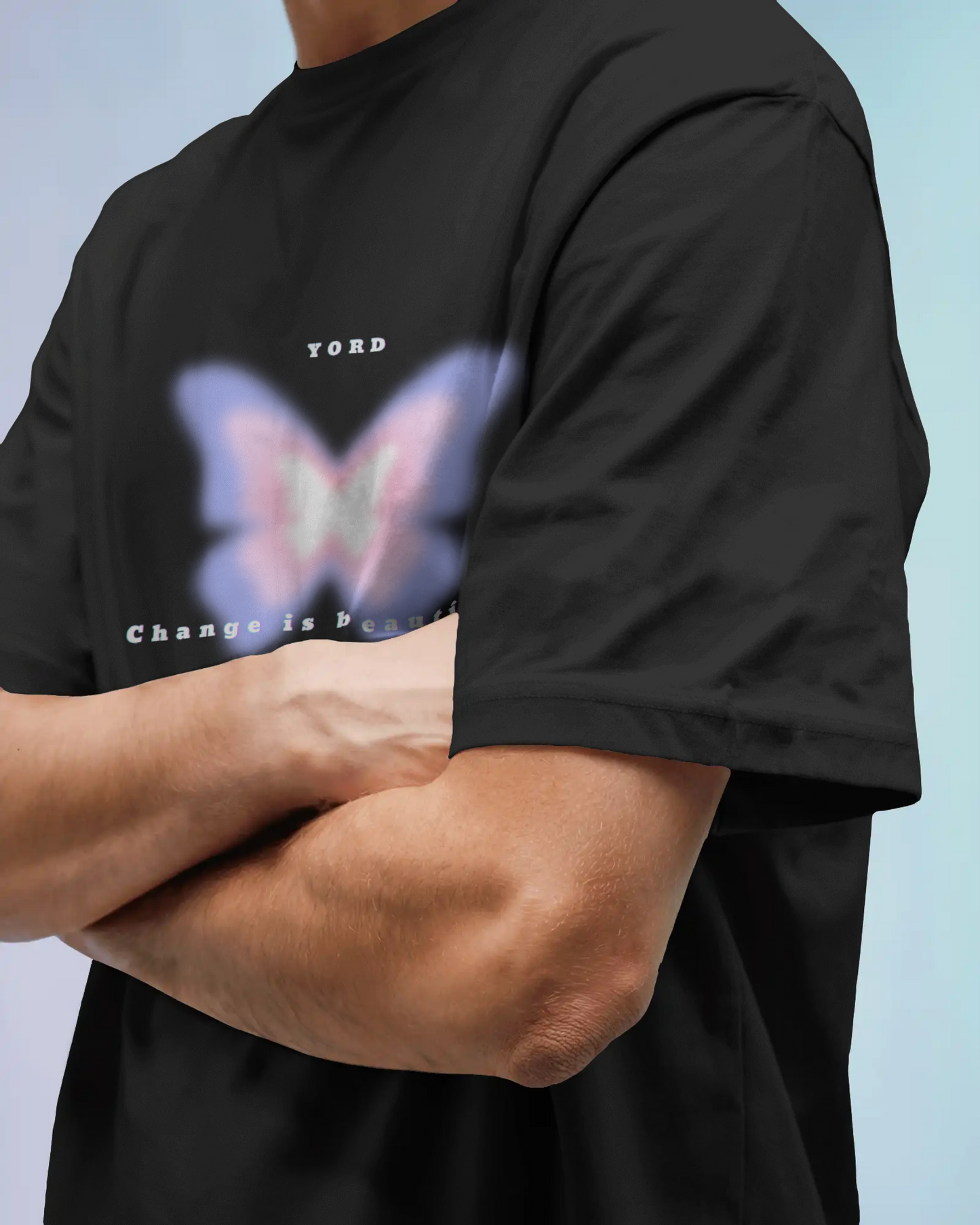 Premium Butterfly 'Change is Beautiful' Oversized T-shirt