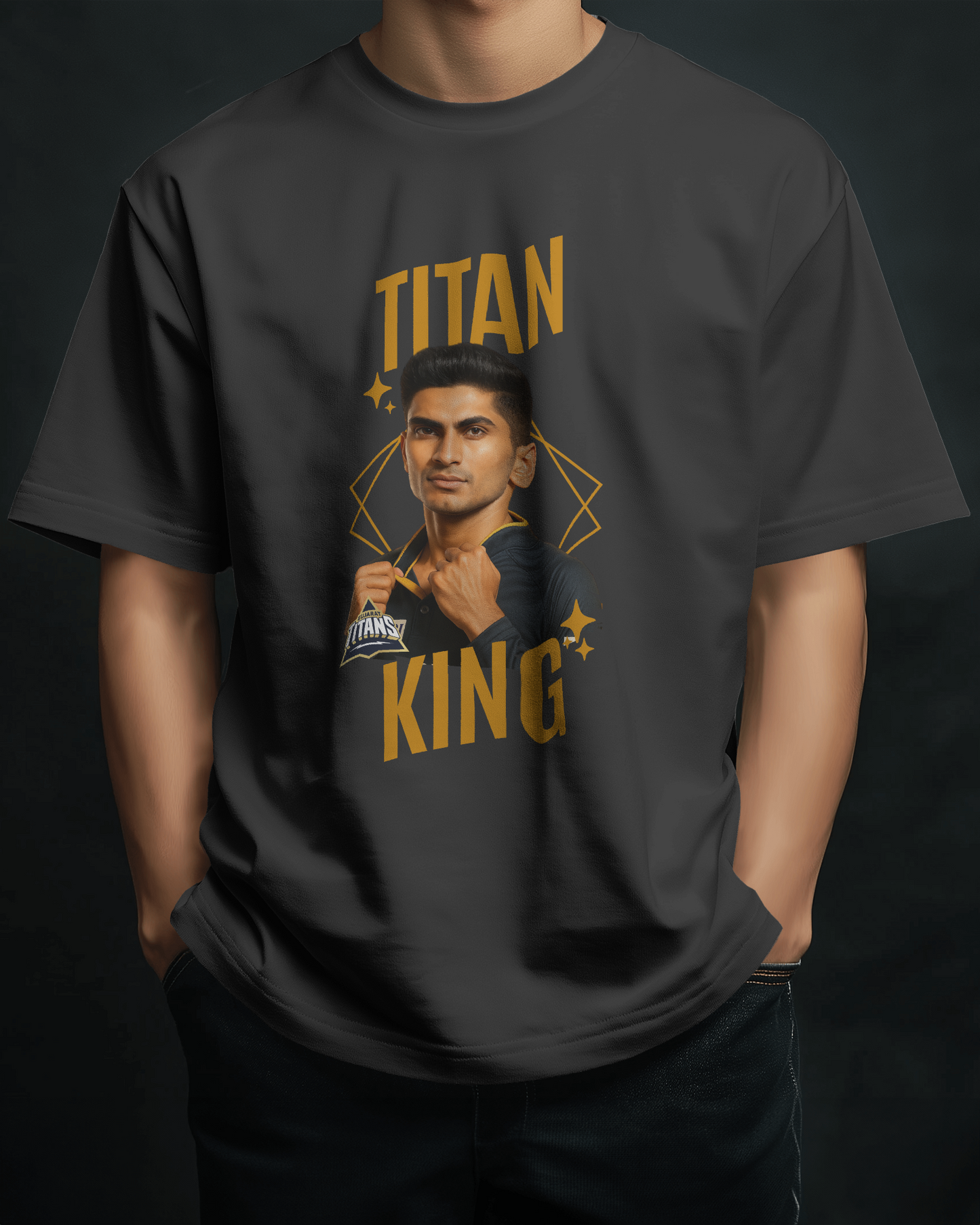 Premium IPL Titans King Shubman Gill Cotton T-shirt