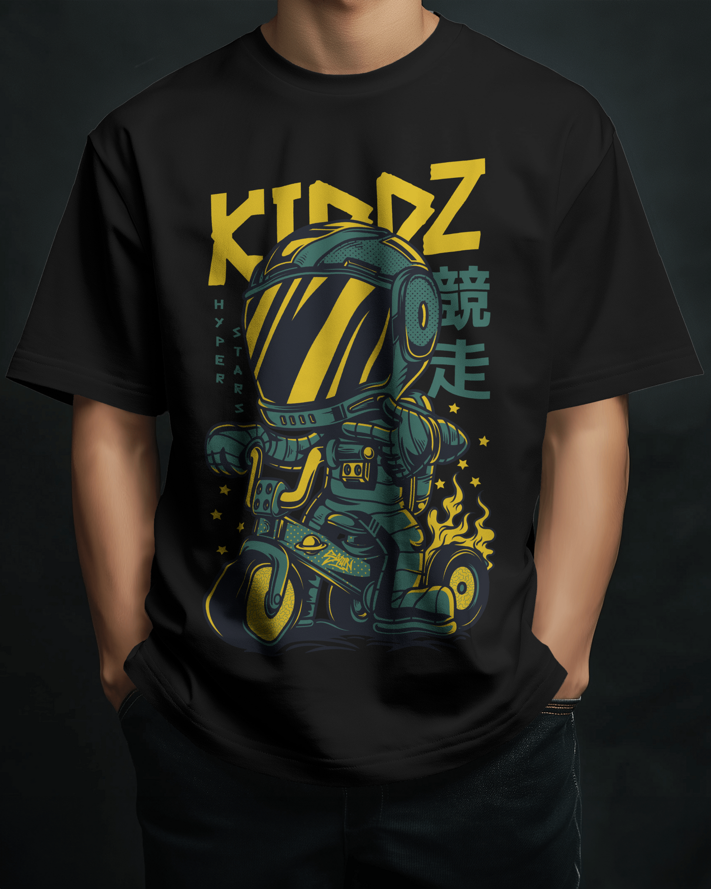 Premium Space Rider Oversized T-shirt - KIDZ Edition