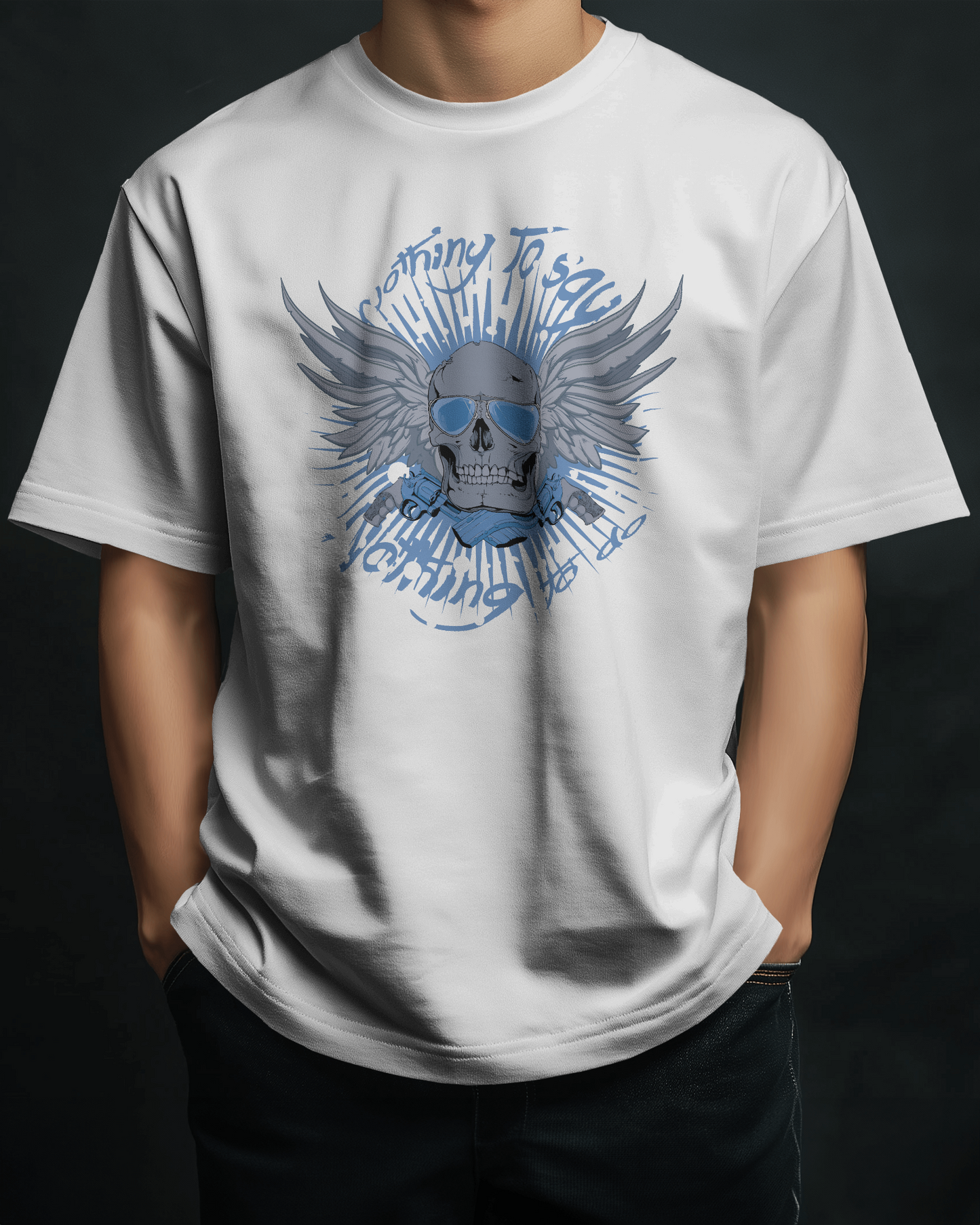 Premium Winged Skull Oversized T-shirt | Limited Edition
