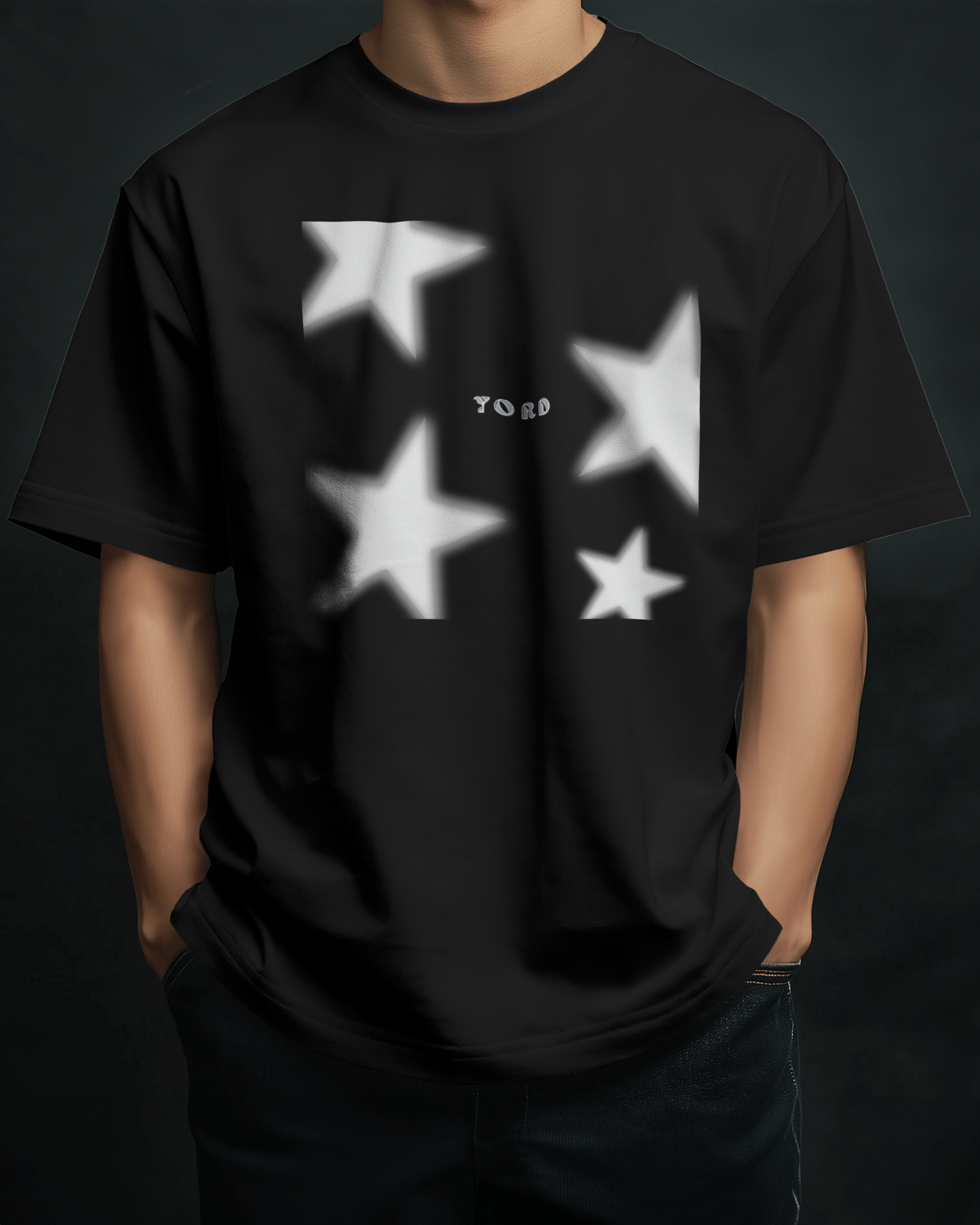 Premium Cosmic Stars Oversized T-Shirt | Limited Edition