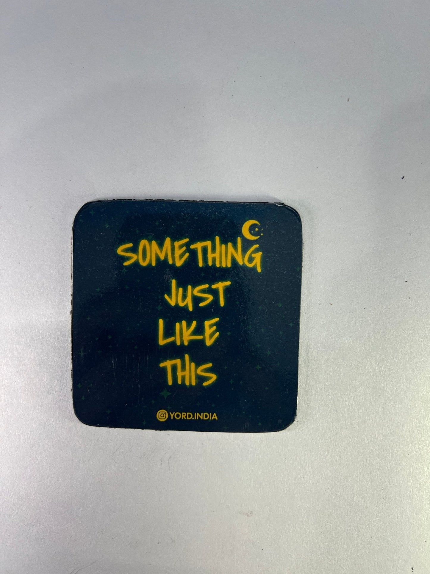 Coldplay India tour fridge magnets pack of 5 (Random). 0.7mm thickness, 7x7cm square shaped - YORD