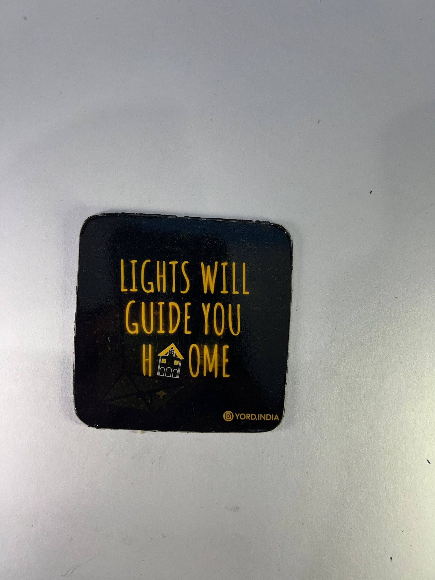 Coldplay India tour fridge magnets pack of 5 (Random). 0.7mm thickness, 7x7cm square shaped - YORD