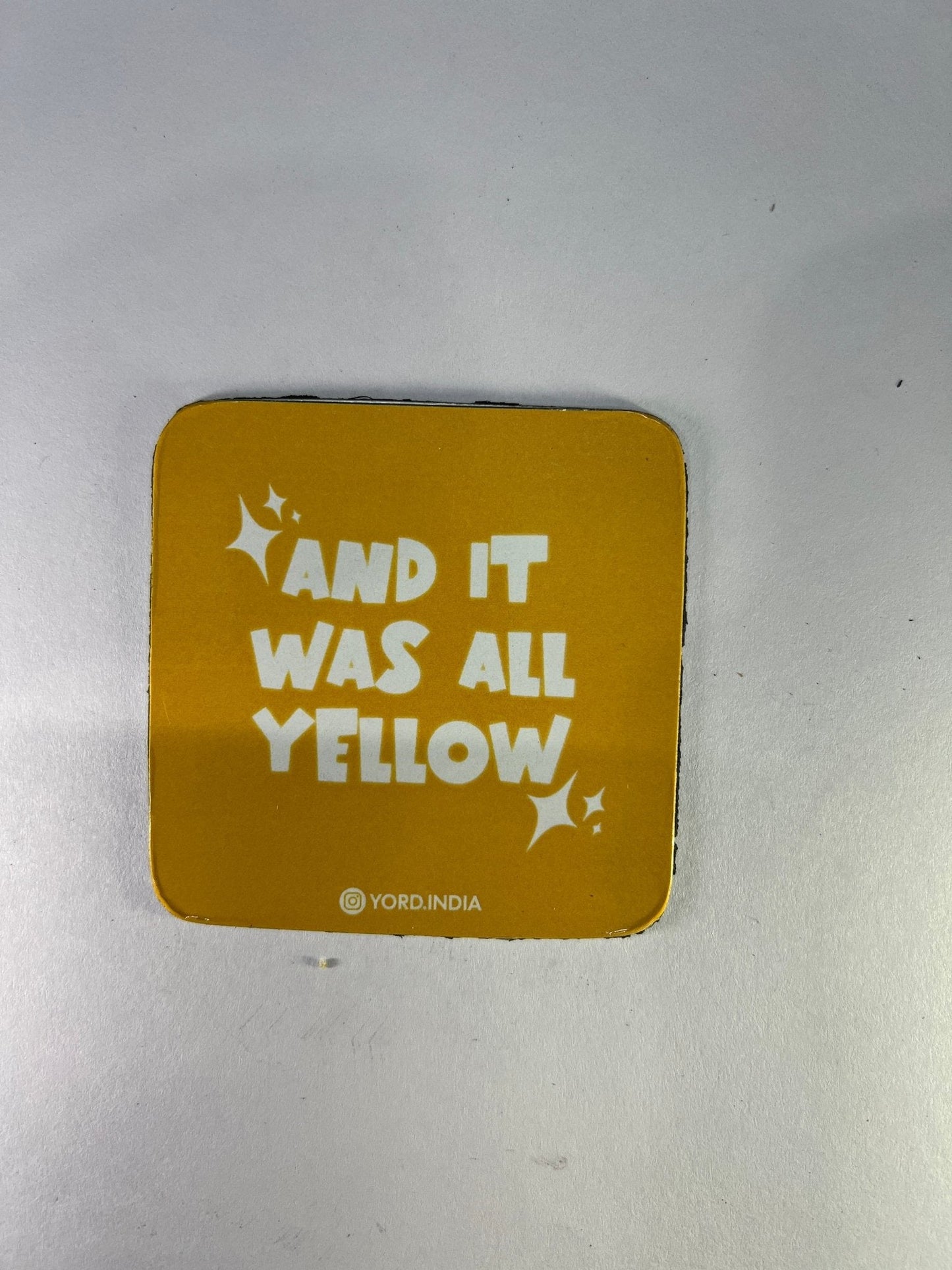 Coldplay India tour fridge magnets pack of 5 (Random). 0.7mm thickness, 7x7cm square shaped - YORD