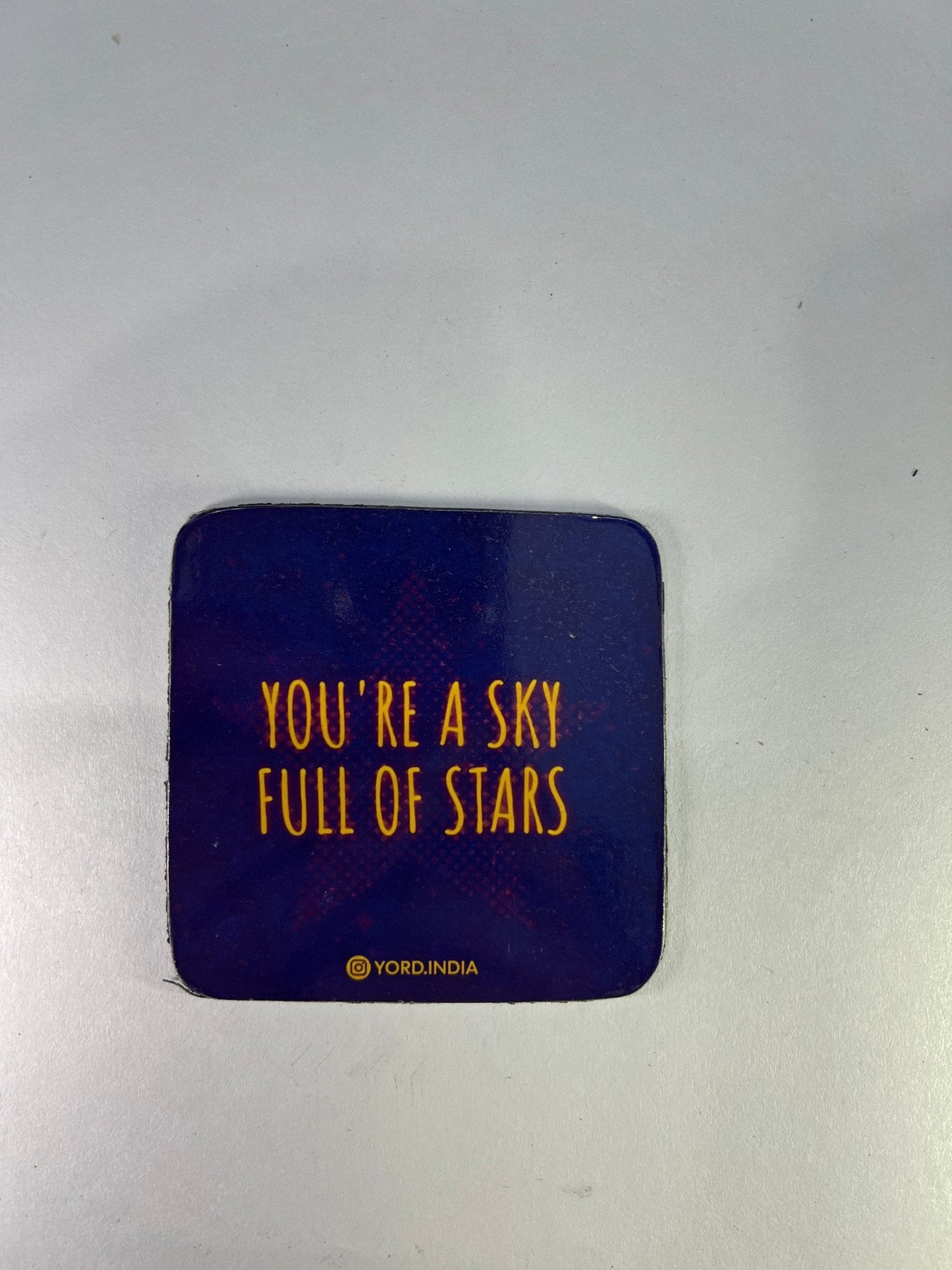 Coldplay India tour fridge magnets pack of 5 (Random). 0.7mm thickness, 7x7cm square shaped - YORD