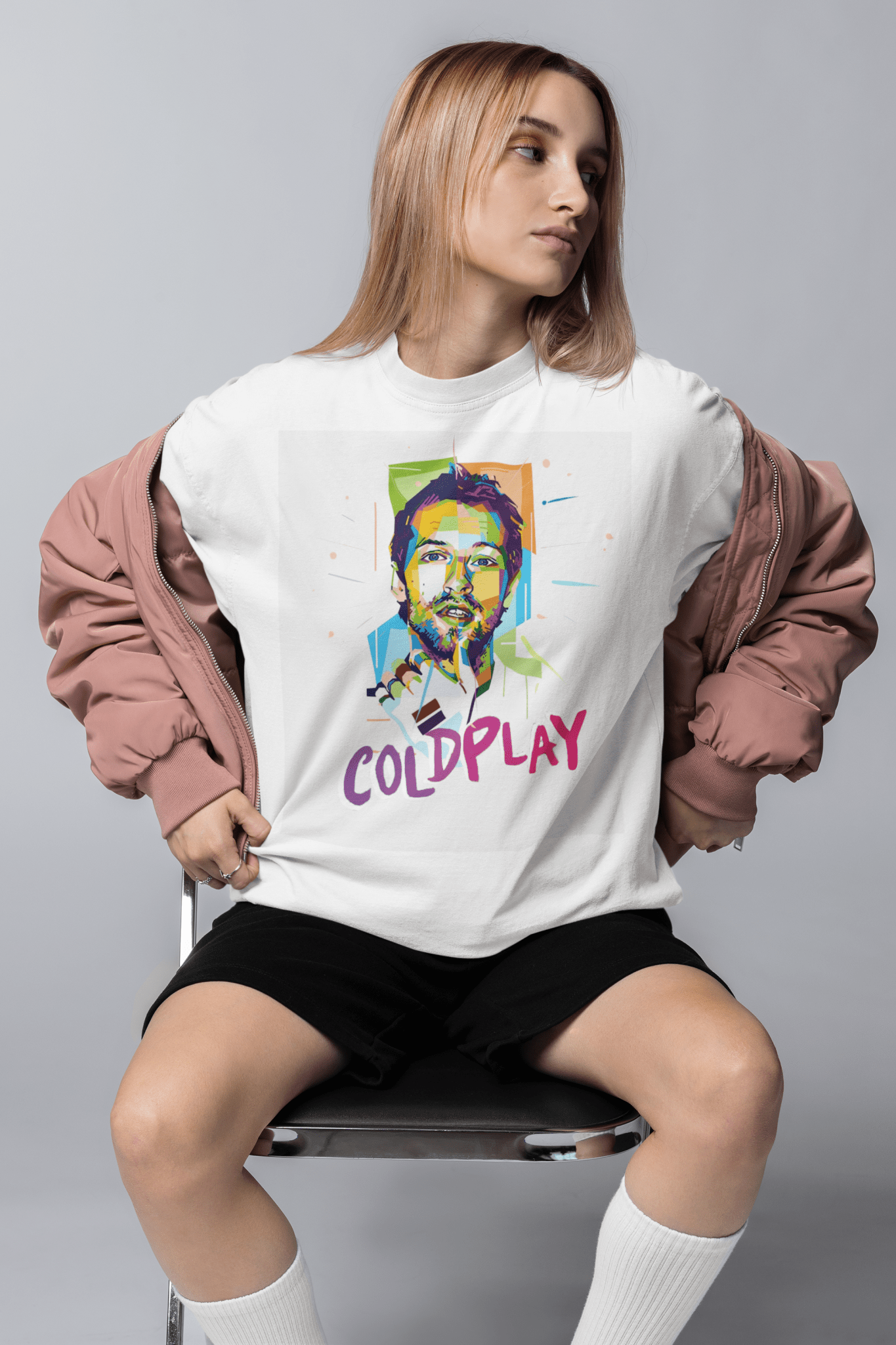 Coldplay Oversize French Terry Cotton T-Shirt (240 GSM) - Premium Luxury Concert Wear - YORD