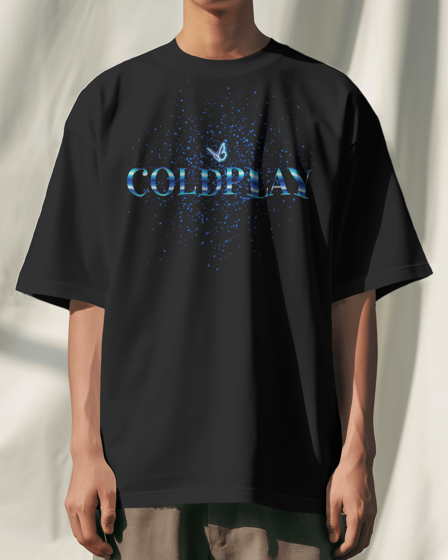 Coldplay Oversize French Terry Cotton T-Shirt (240 GSM) - Premium Luxury Concert Wear - YORD