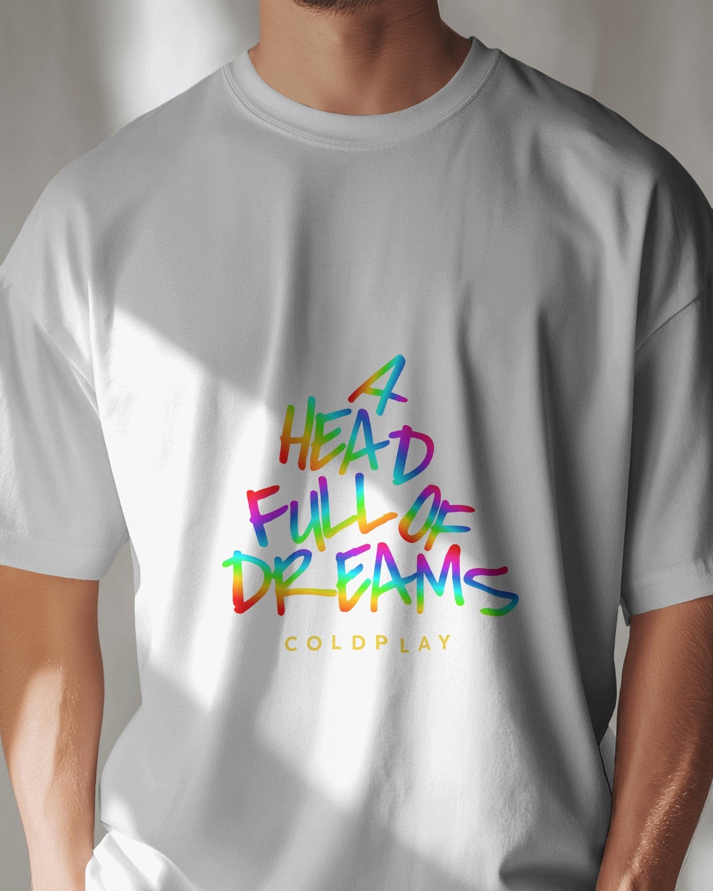 Coldplay Oversize French Terry Cotton T-shirt - Premium Luxury Concert Wear - YORD