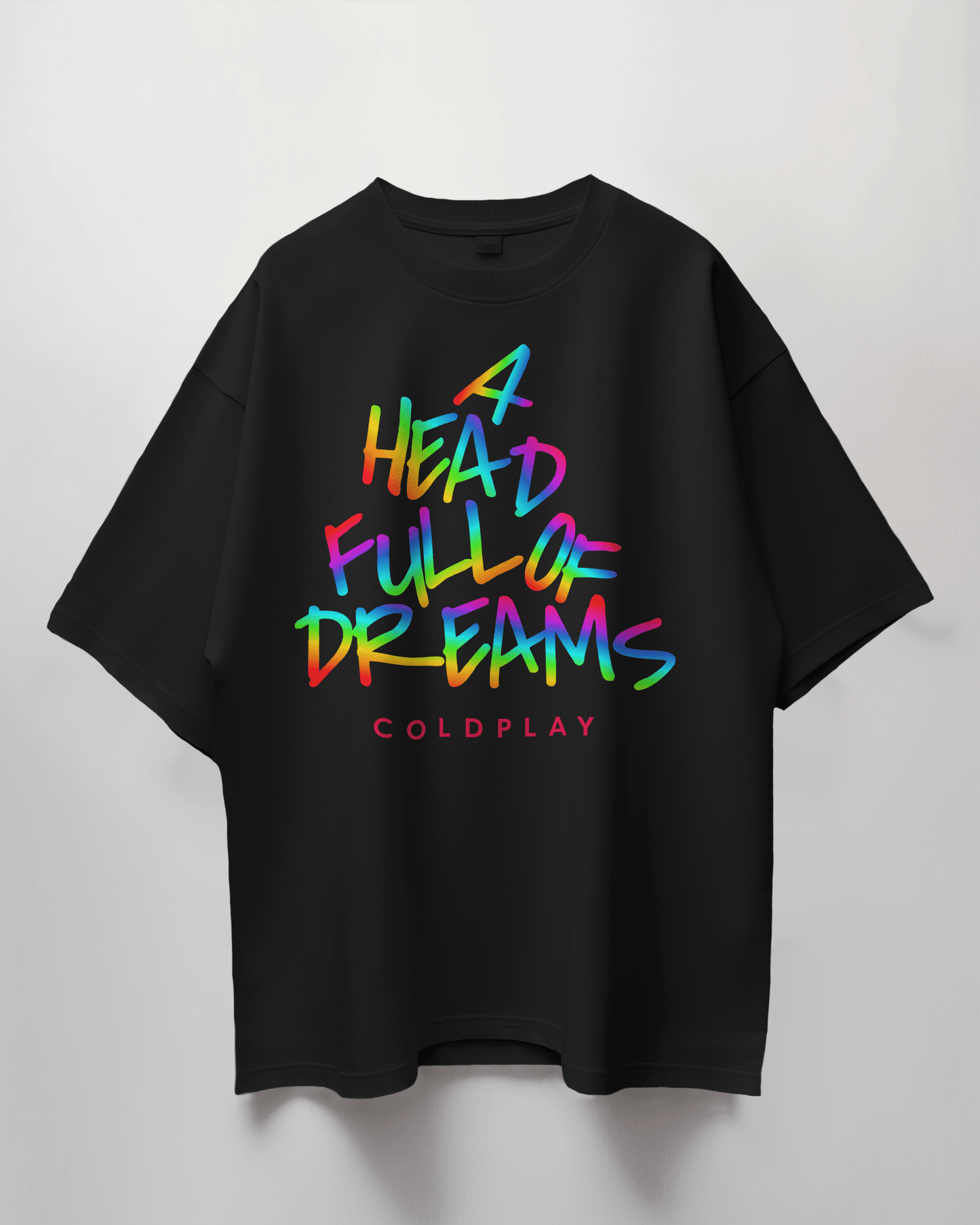 Coldplay Oversize French Terry Cotton T-shirt - Premium Luxury Concert Wear - YORD