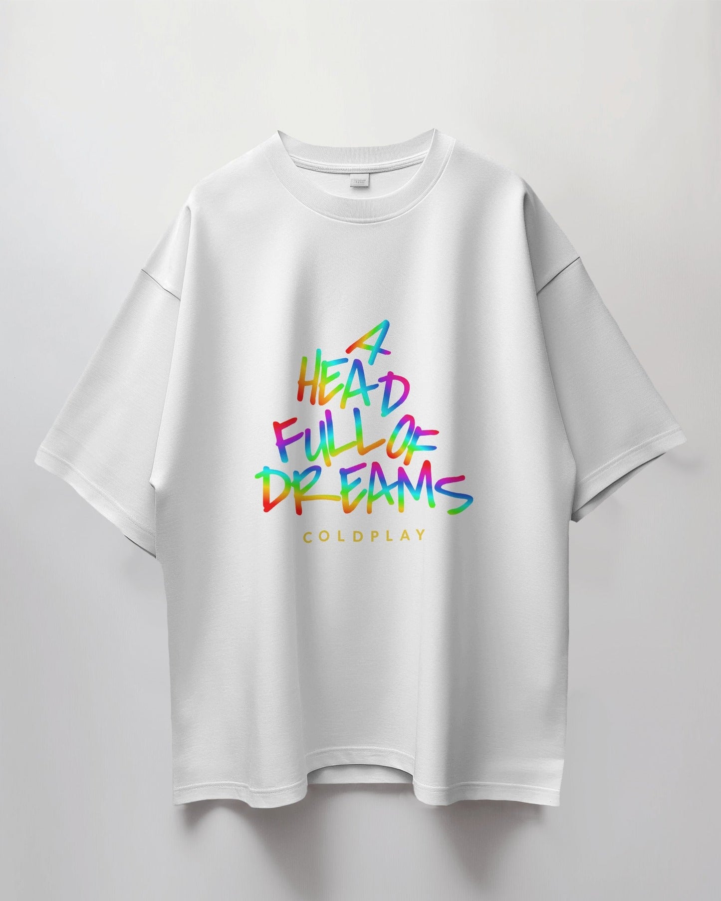 Coldplay Oversize French Terry Cotton T-shirt - Premium Luxury Concert Wear - YORD
