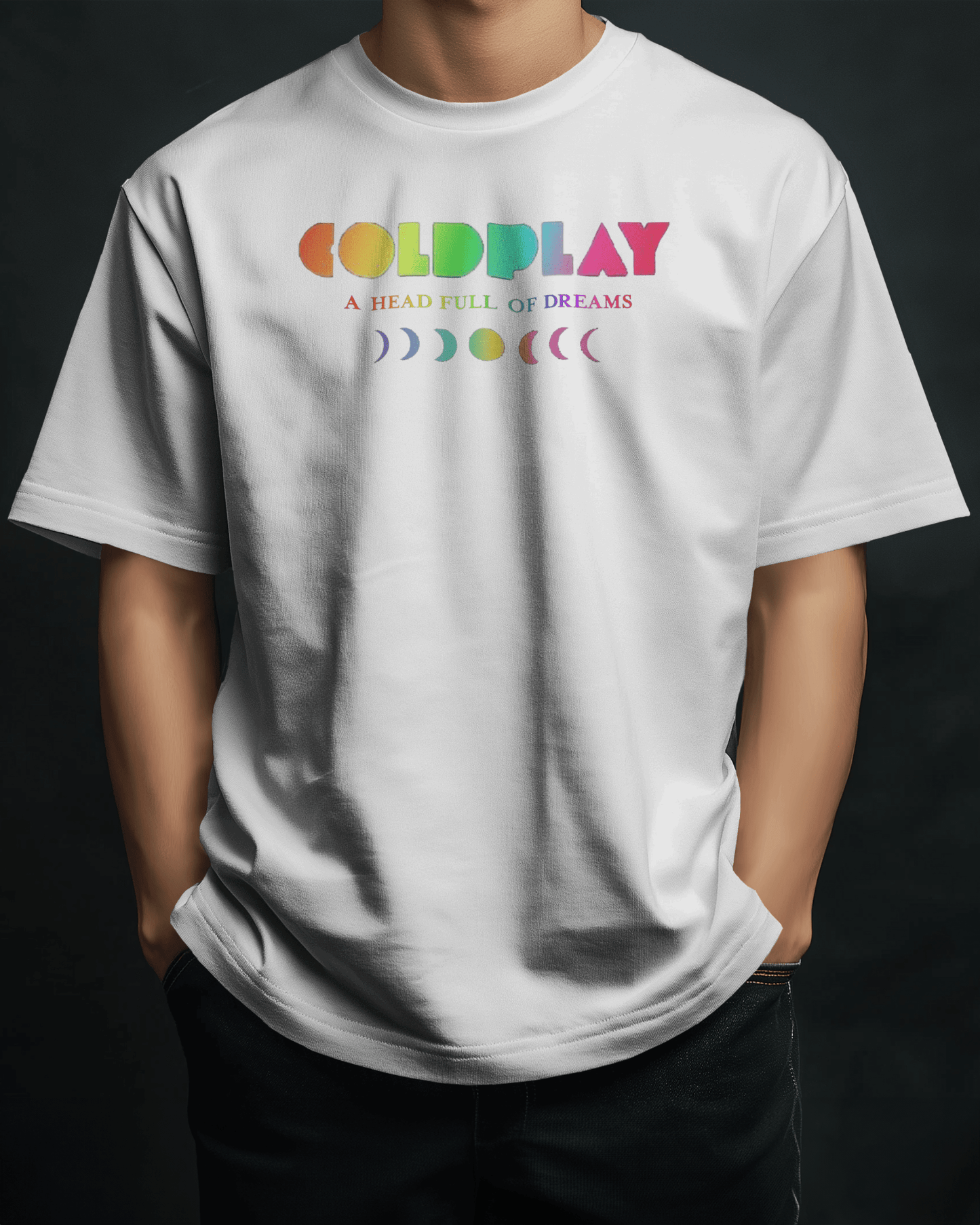 Coldplay Oversize Premium French Terry Cotton T-shirt (240 GSM) - A Head Full of Dreams Concert Edition - YORD