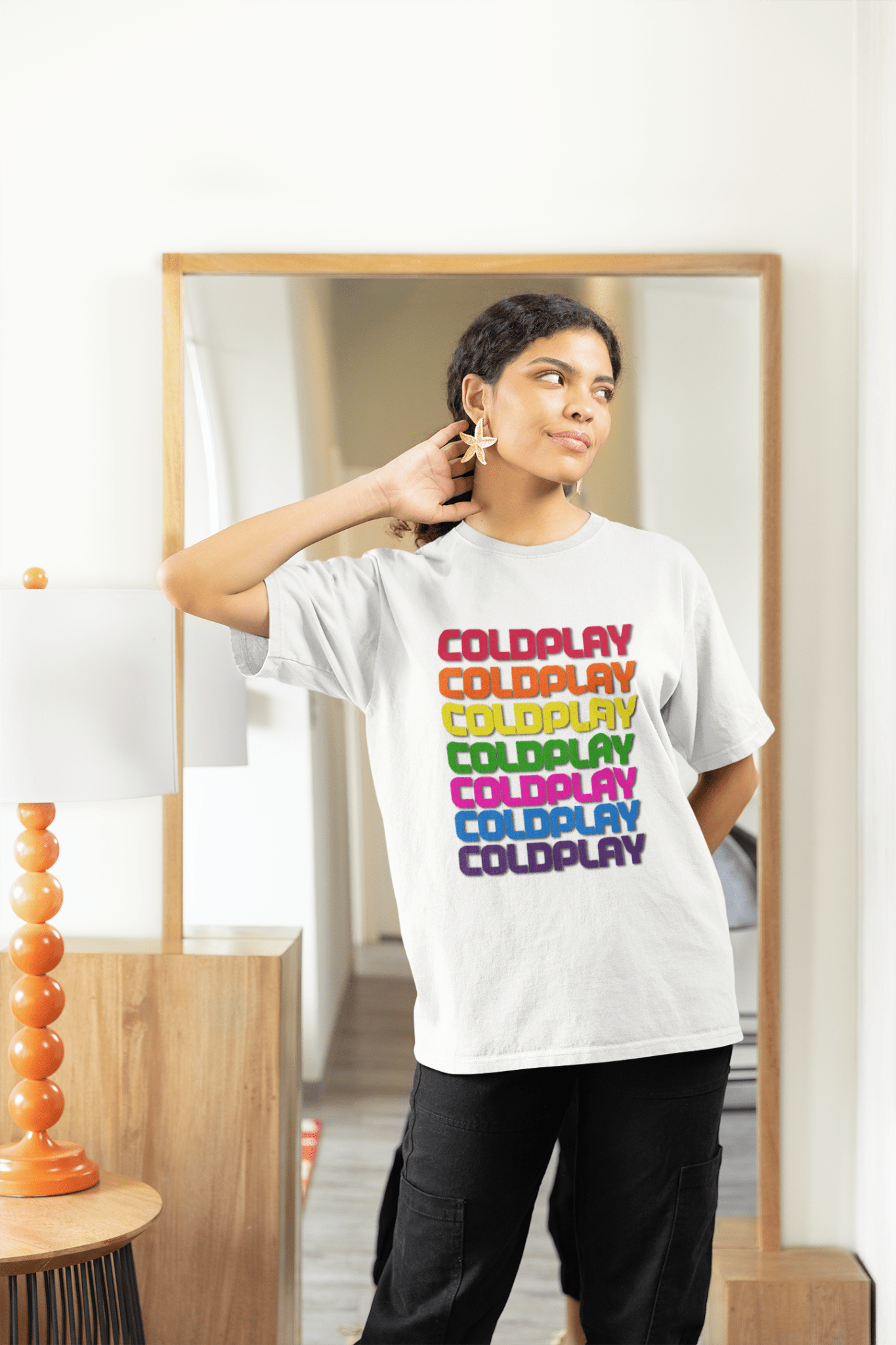 Coldplay Oversized Luxury French Terry Cotton T-Shirt - 240 GSM Premium Concert Wear - YORD