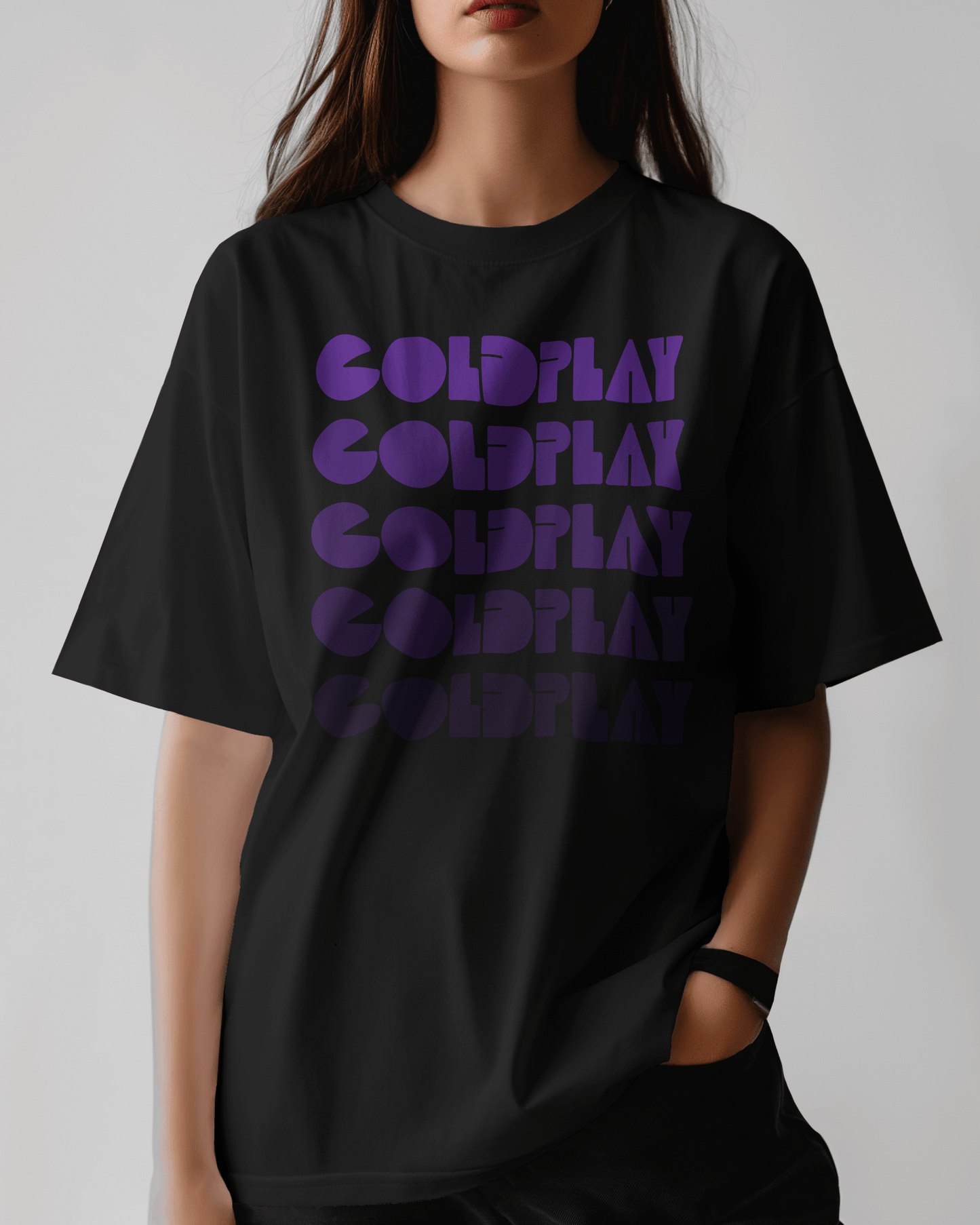 Coldplay Oversized Premium French Terry Cotton Concert T-Shirt - 240 GSM Luxury - YORD