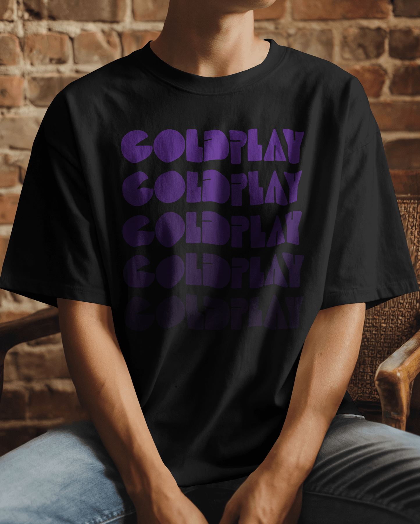 Coldplay Oversized Premium French Terry Cotton Concert T-Shirt - 240 GSM Luxury - YORD