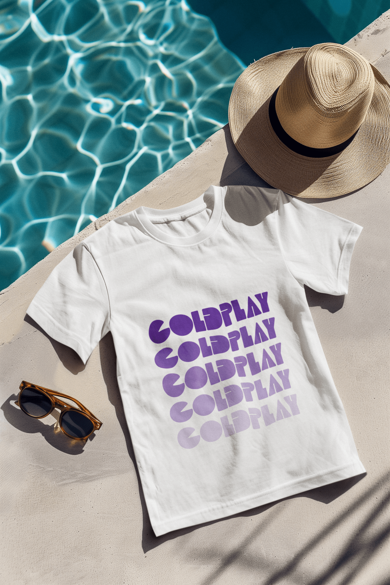 Coldplay Oversized Premium French Terry Cotton Concert T-Shirt - 240 GSM Luxury - YORD