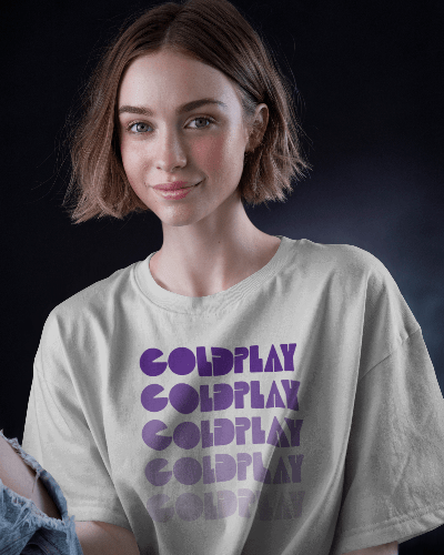 Coldplay Oversized Premium French Terry Cotton Concert T-Shirt - 240 GSM Luxury - YORD