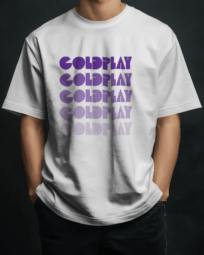 Coldplay Oversized Premium French Terry Cotton Concert T-Shirt - 240 GSM Luxury - YORD