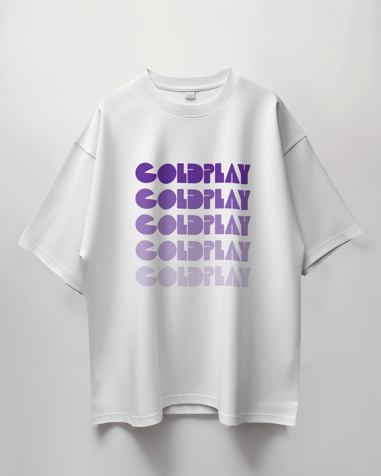 Coldplay Oversized Premium French Terry Cotton Concert T-Shirt - 240 GSM Luxury - YORD