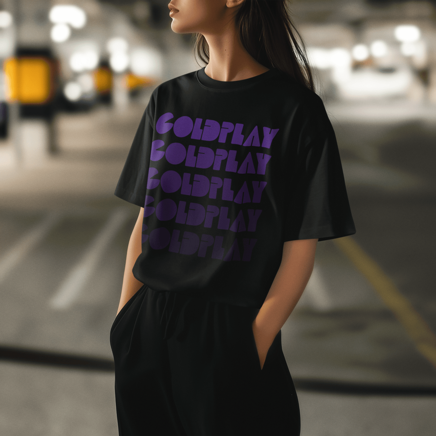 Coldplay Oversized Premium French Terry Cotton Concert T-Shirt - 240 GSM Luxury - YORD
