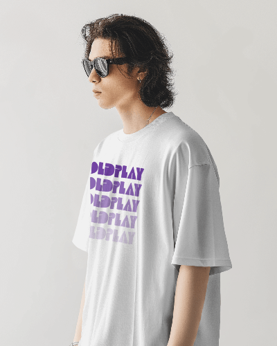 Coldplay Oversized Premium French Terry Cotton Concert T-Shirt - 240 GSM Luxury - YORD