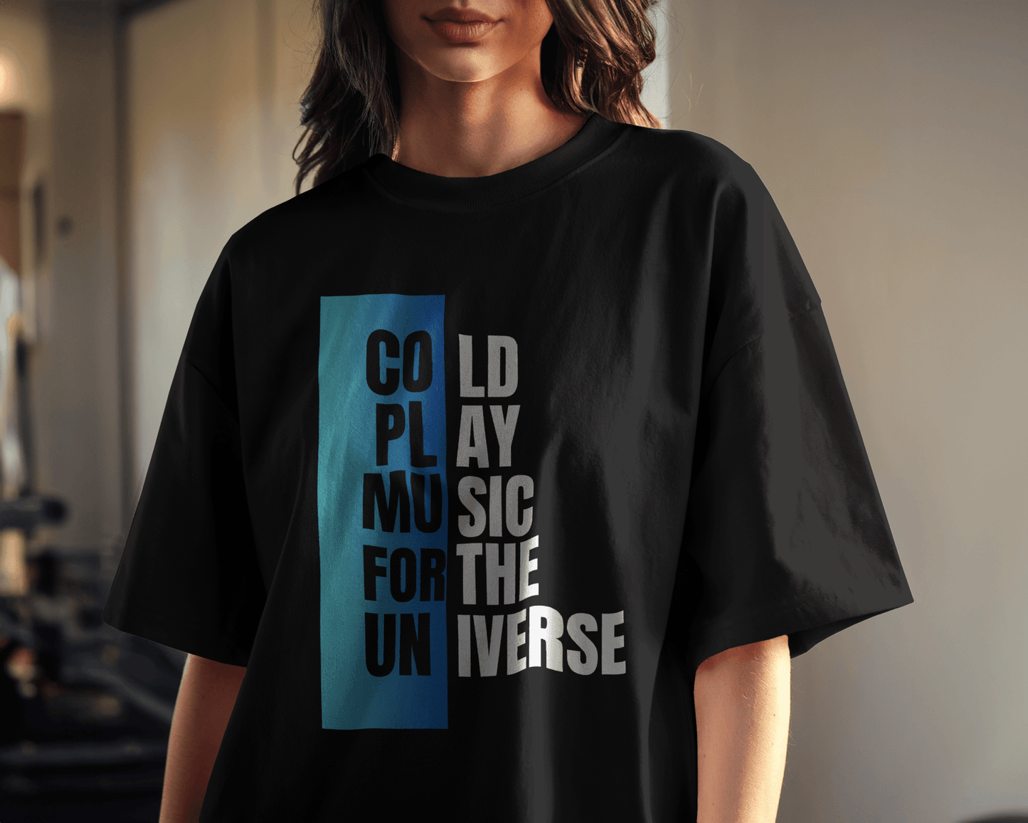 Coldplay Premium Oversize French Terry Cotton T-shirt - Music for the Universe Edition - YORD
