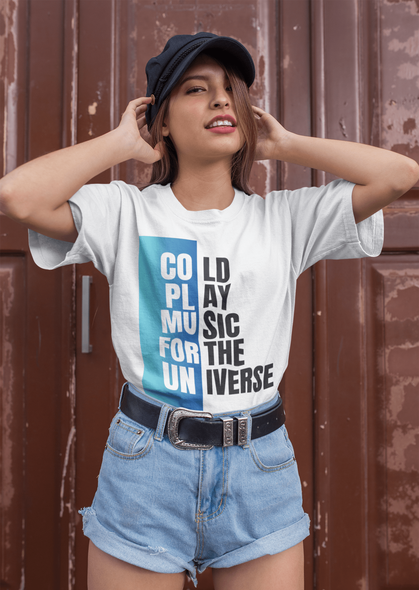 Coldplay Premium Oversize French Terry Cotton T-shirt - Music for the Universe Edition - YORD