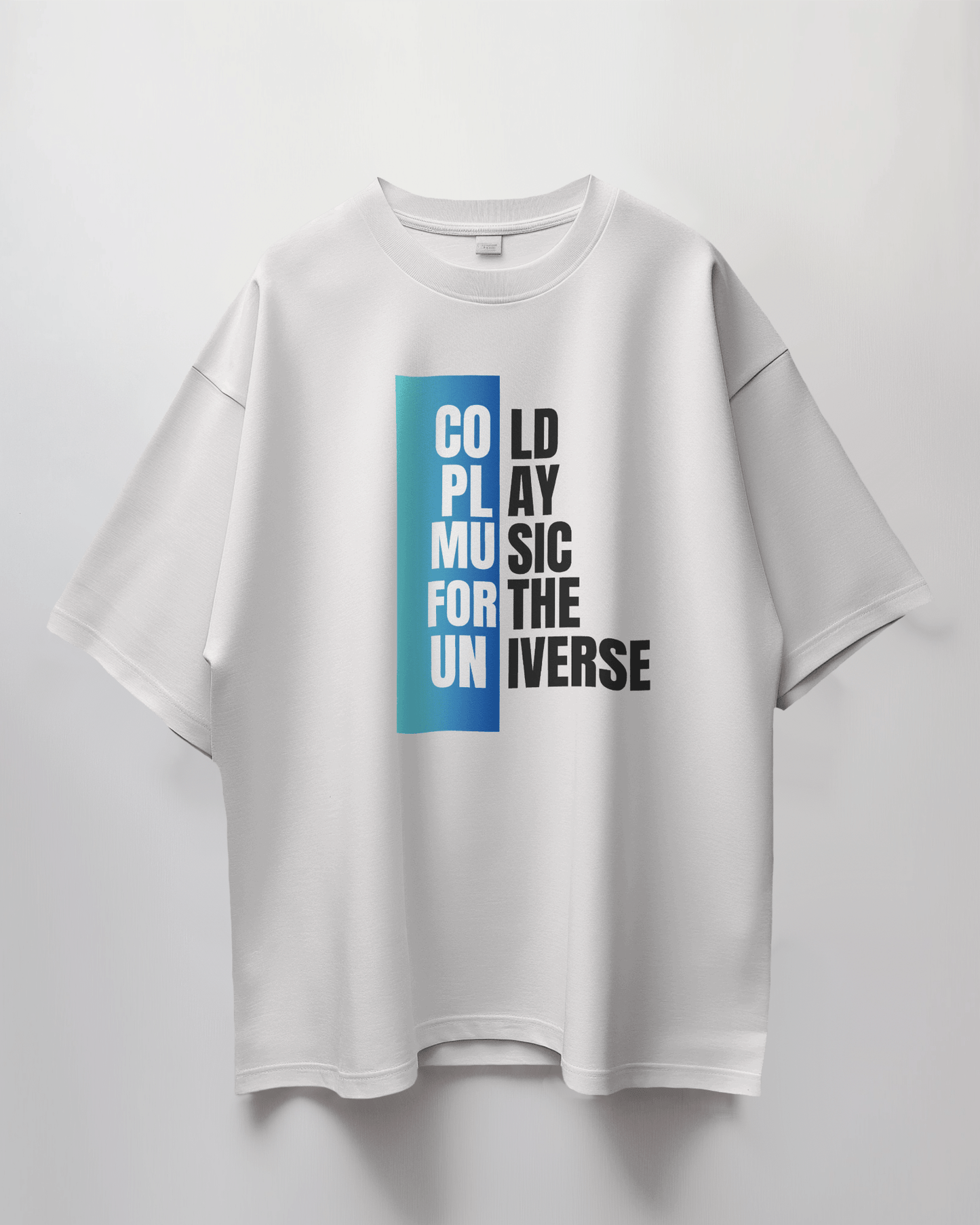 Coldplay Premium Oversize French Terry Cotton T-shirt - Music for the Universe Edition - YORD