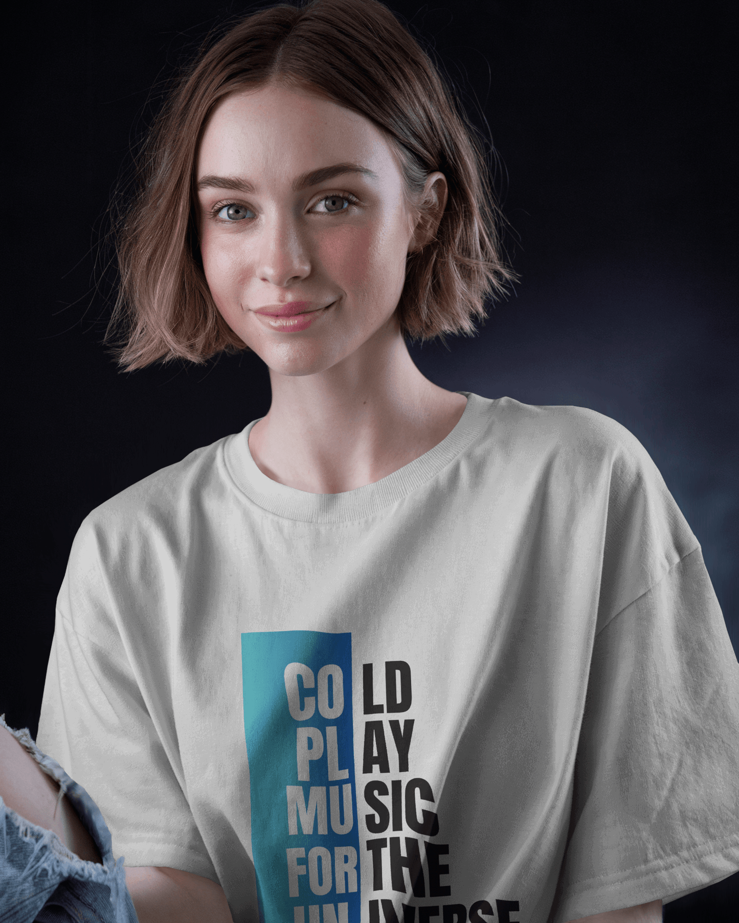 Coldplay Premium Oversize French Terry Cotton T-shirt - Music for the Universe Edition - YORD