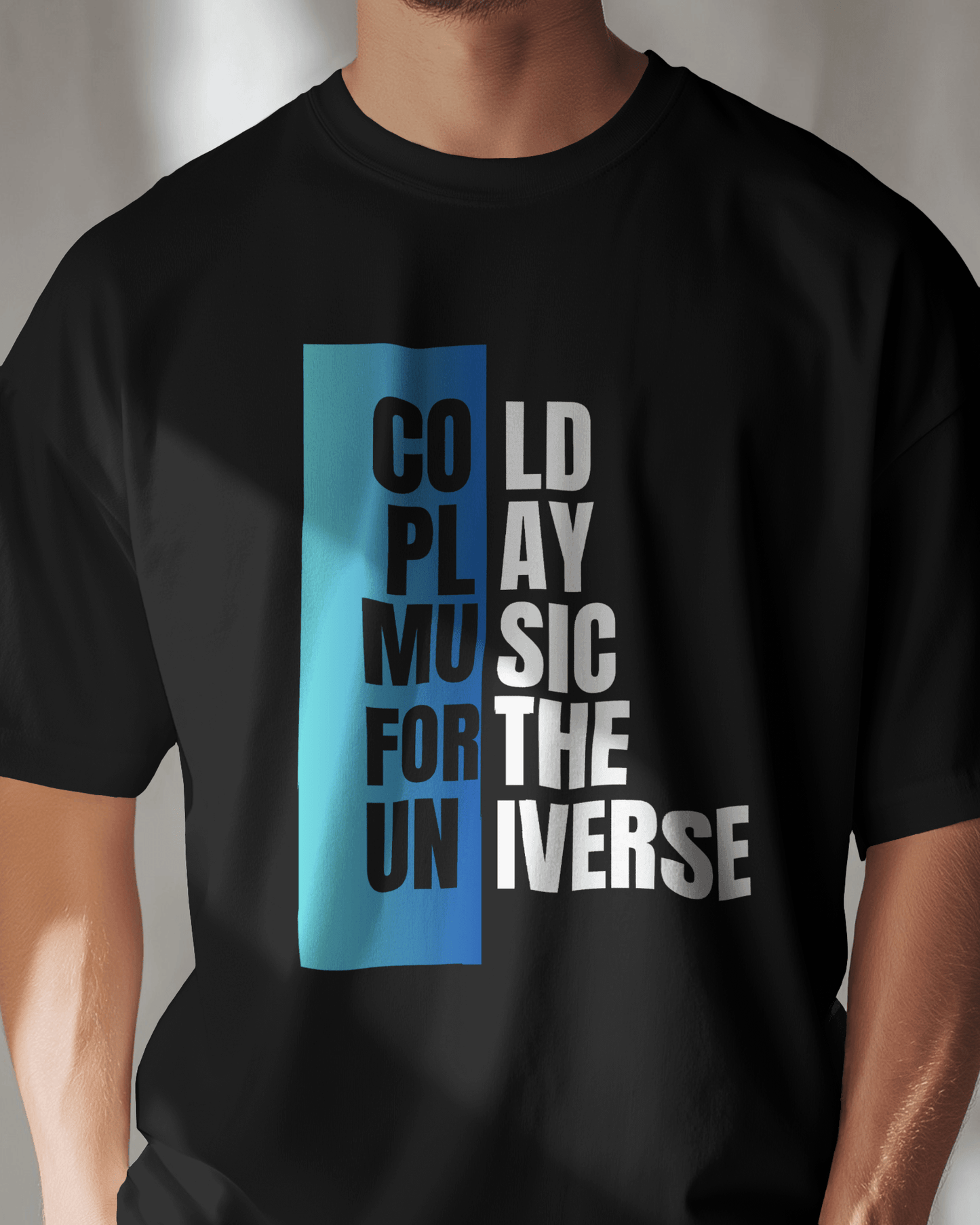 Coldplay Premium Oversize French Terry Cotton T-shirt - Music for the Universe Edition - YORD