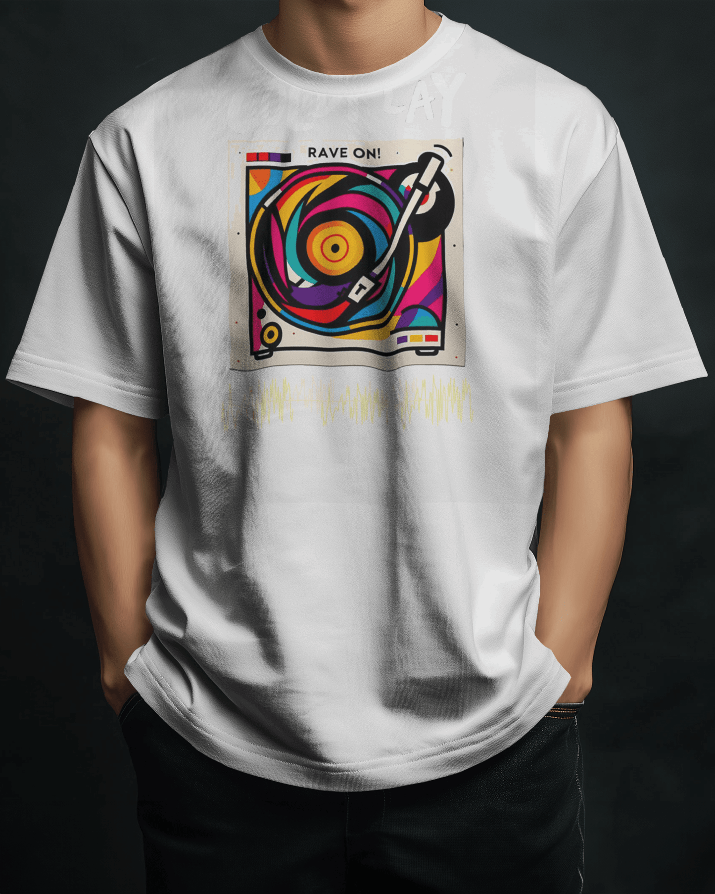 Coldplay Premium Oversize French Terry Cotton T-Shirt – Rave On Design (240 GSM) - YORD