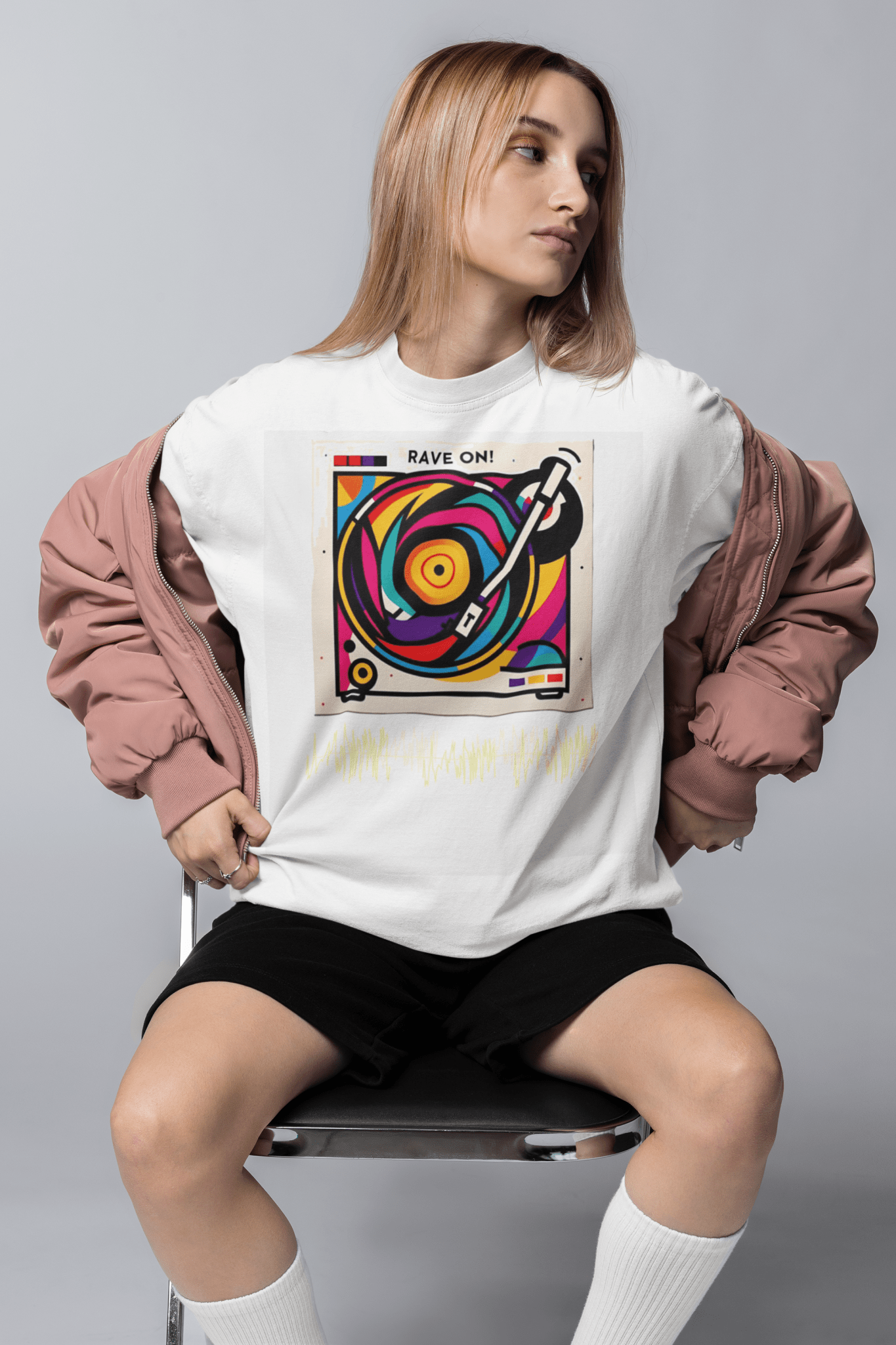 Coldplay Premium Oversize French Terry Cotton T-Shirt – Rave On Design (240 GSM) - YORD