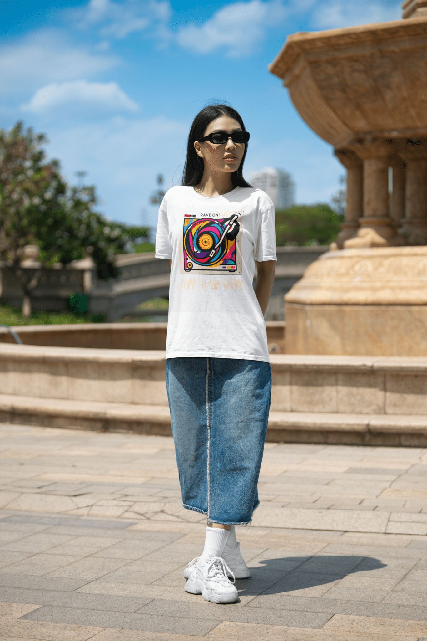 Coldplay Premium Oversize French Terry Cotton T-Shirt – Rave On Design (240 GSM) - YORD