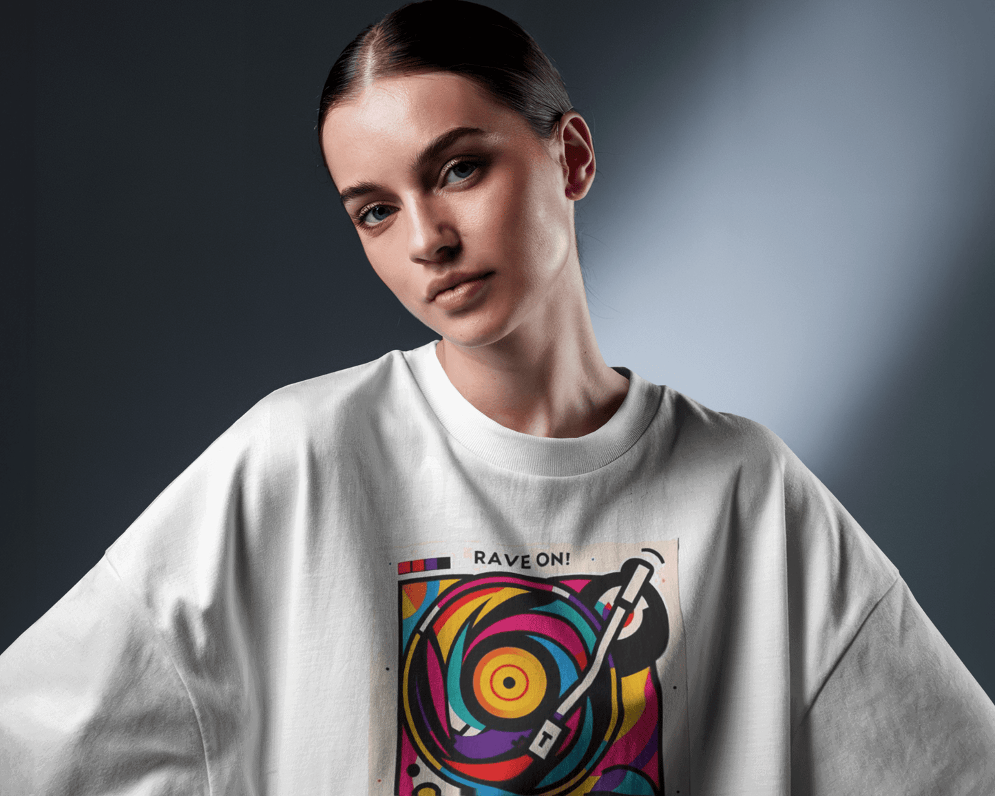 Coldplay Premium Oversize French Terry Cotton T-Shirt – Rave On Design (240 GSM) - YORD
