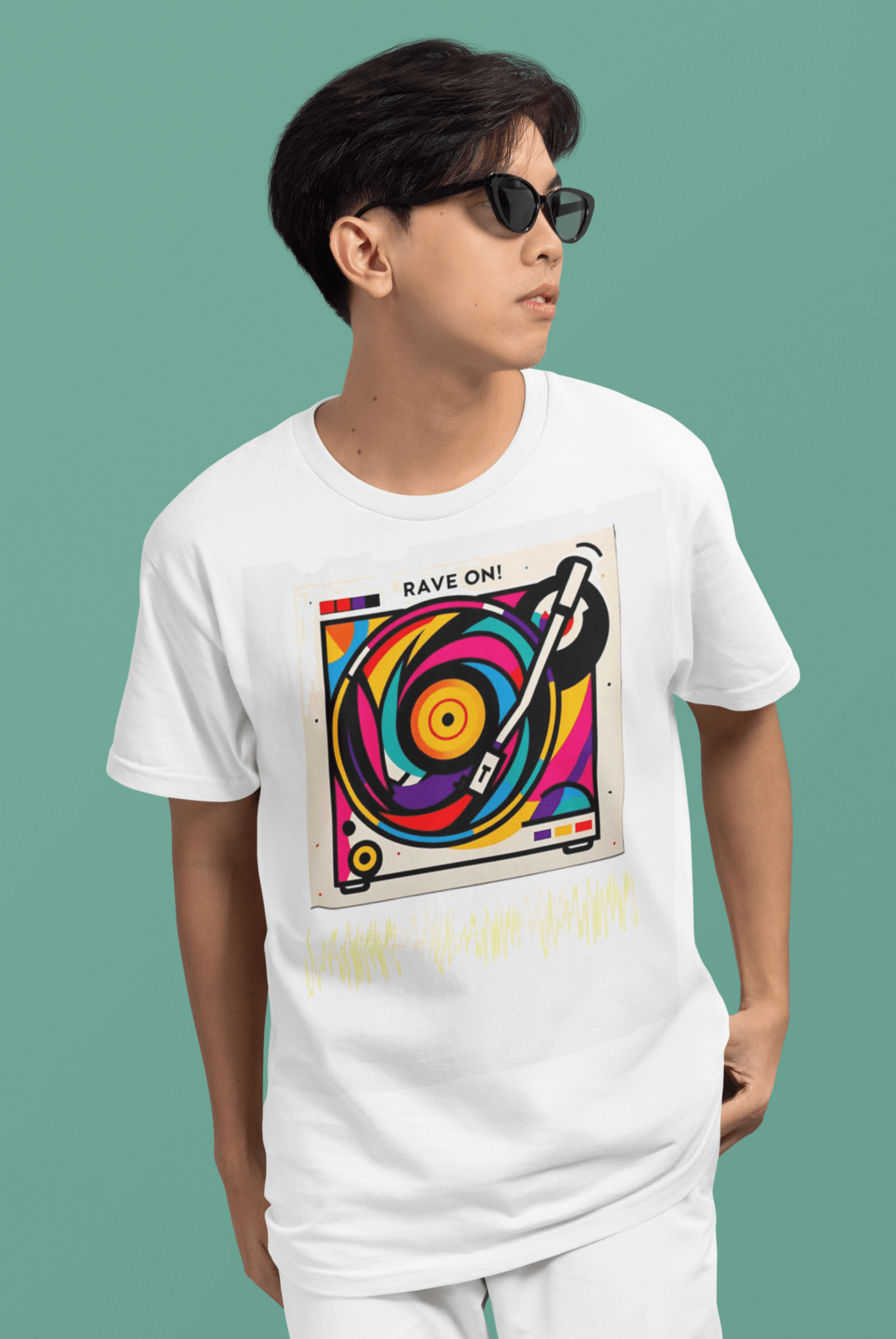 Coldplay Premium Oversize French Terry Cotton T-Shirt – Rave On Design (240 GSM) - YORD