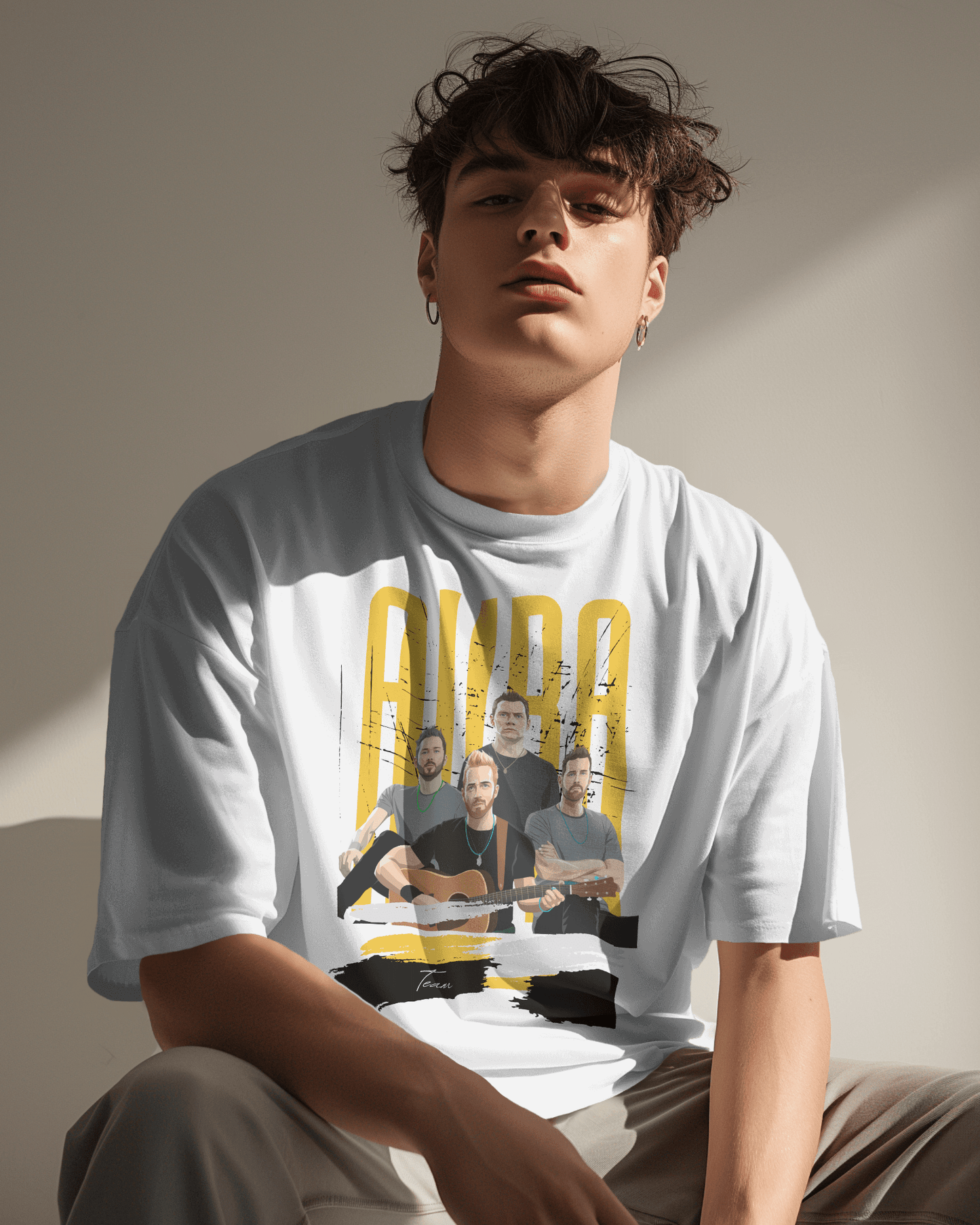 Coldplay Premium Oversized French Terry Cotton T-Shirt – 240 GSM Luxury Concert Wear - YORD