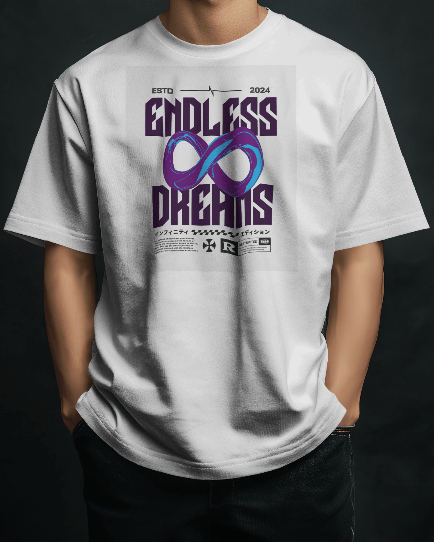Coldplay Premium Oversized French Terry Cotton T-shirt – "Endless Dreams" Concert Edition - YORD