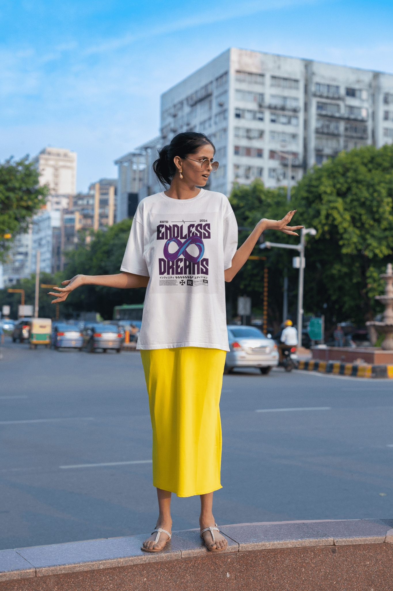 Coldplay Premium Oversized French Terry Cotton T-shirt – "Endless Dreams" Concert Edition - YORD