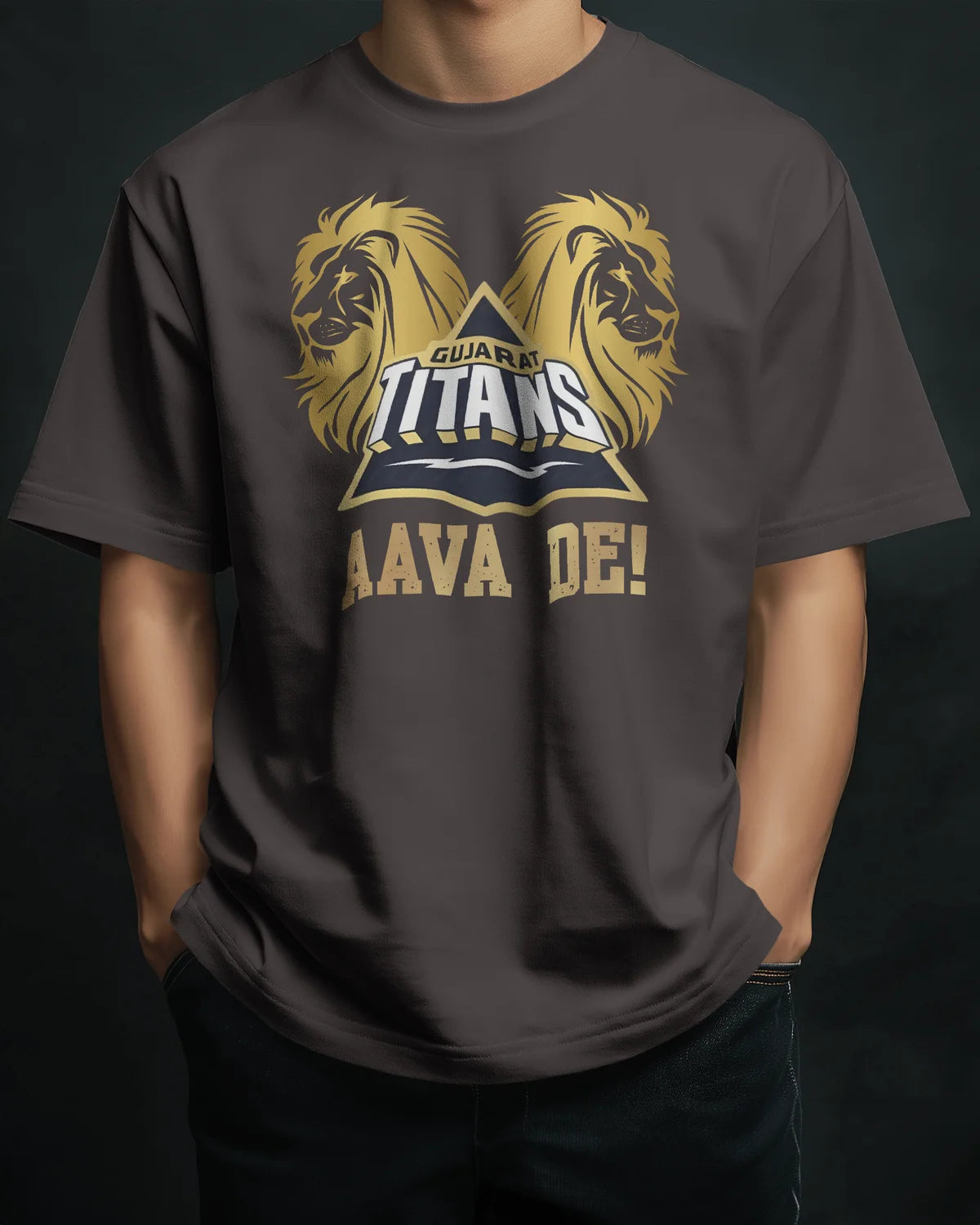Premium Gujarat Titans Oversized IPL T-shirt - AAVA DE!