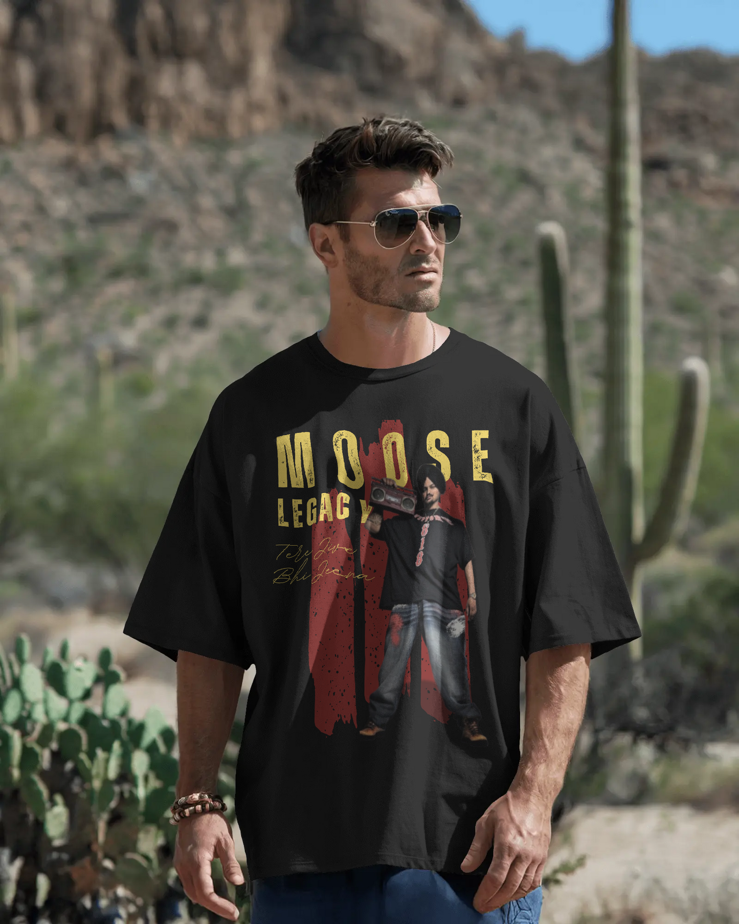 Premium Sidhu Moosewala Limited Edition Oversized T-shirt