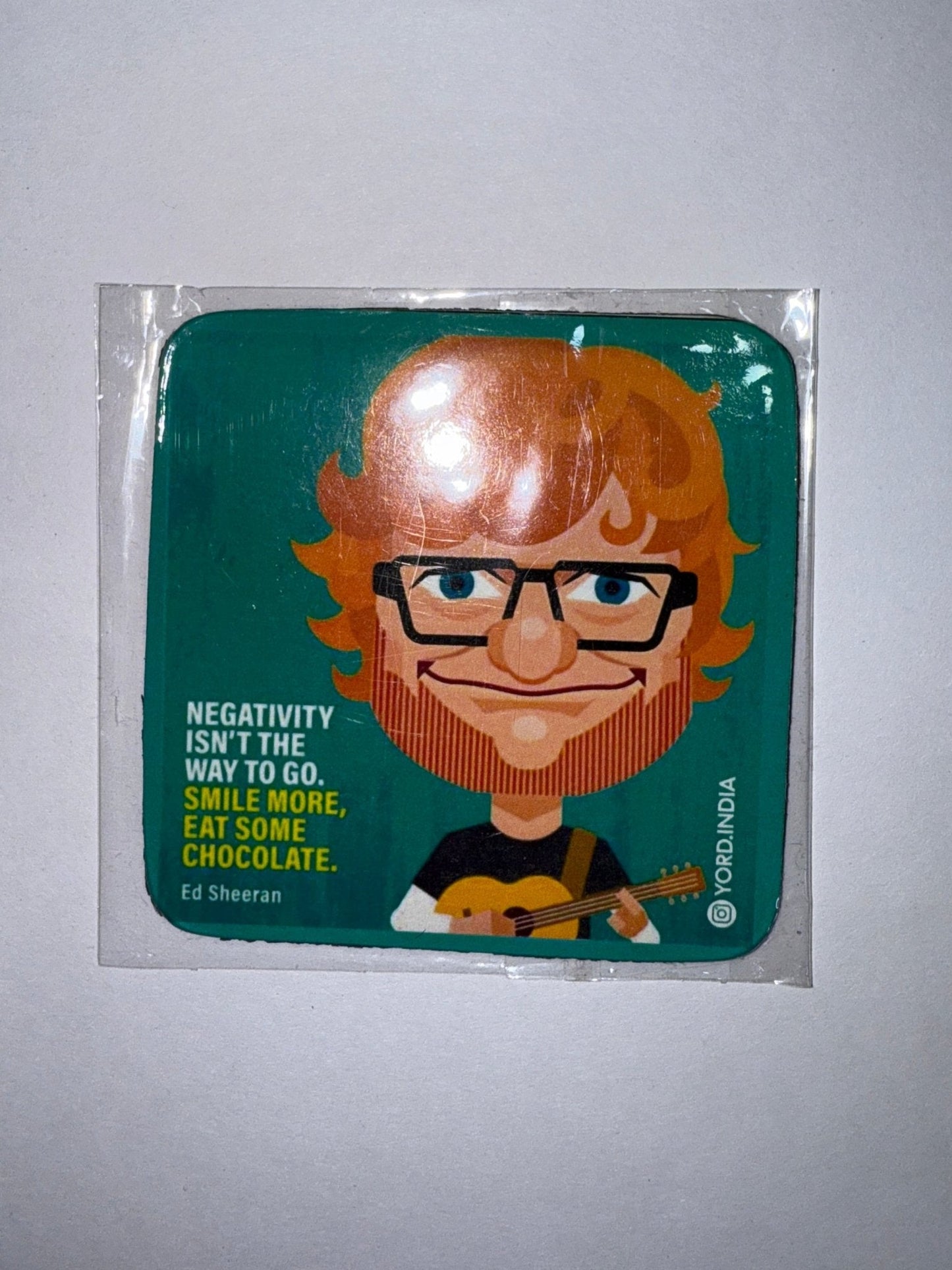 Ed Sheeran Album Cover Collection Fridge Magnets - Set of 7 Square Magnets (7x7cm) - YORD