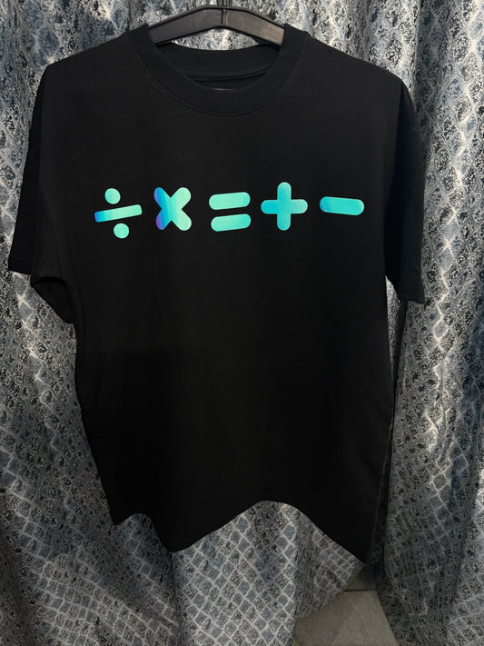 Ed Sheeran Glow in Dark Premium Mathematics Tour Concert T-Shirt Single Side Print - YORD