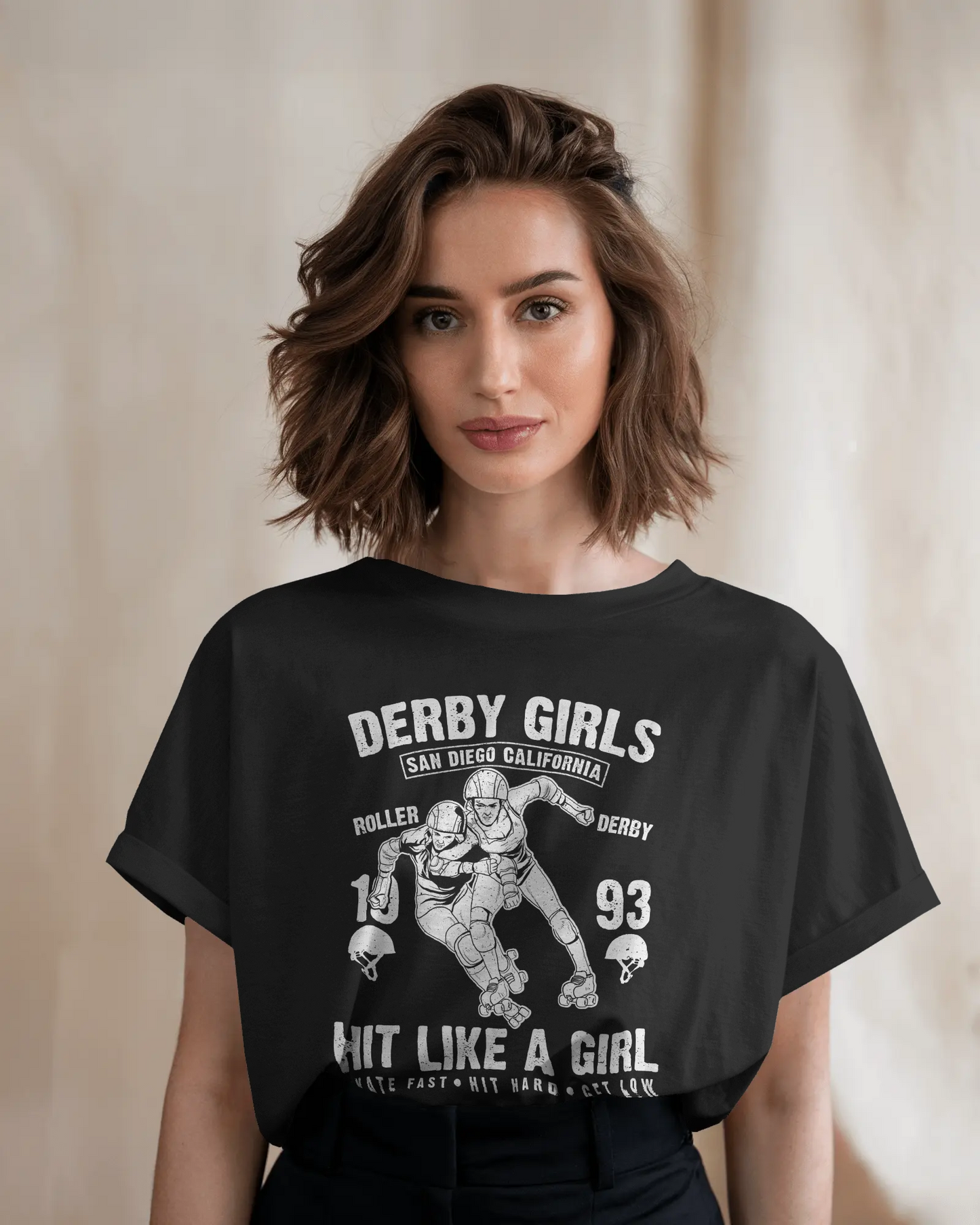 Premium Derby Girls Roller Derby Oversized T-shirt