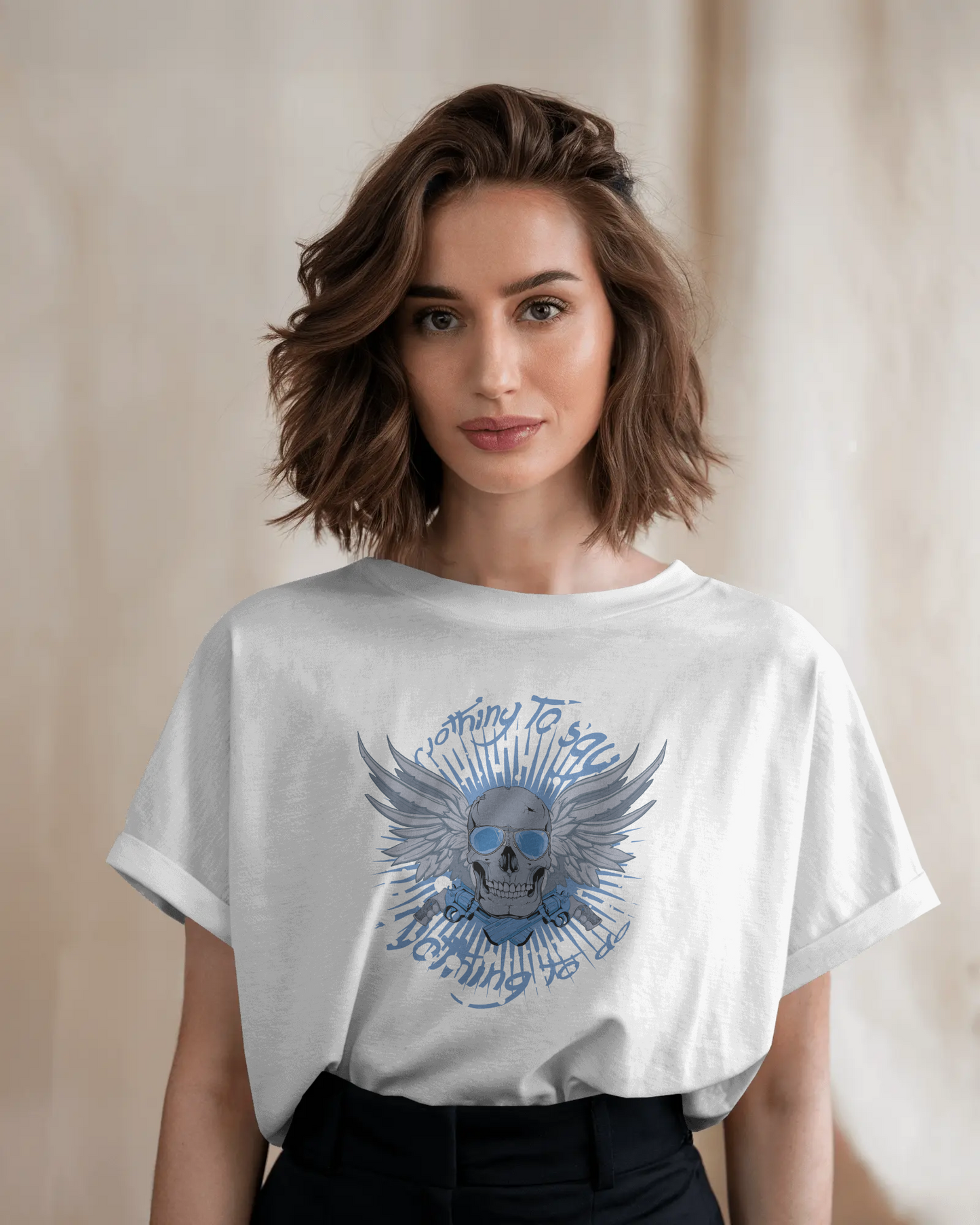 Premium Winged Skull Oversized T-shirt | Limited Edition