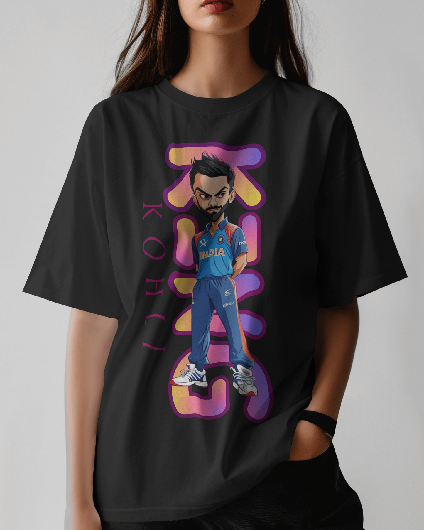 Premium Cricket Champion Oversized T-shirt - Team India Edition
