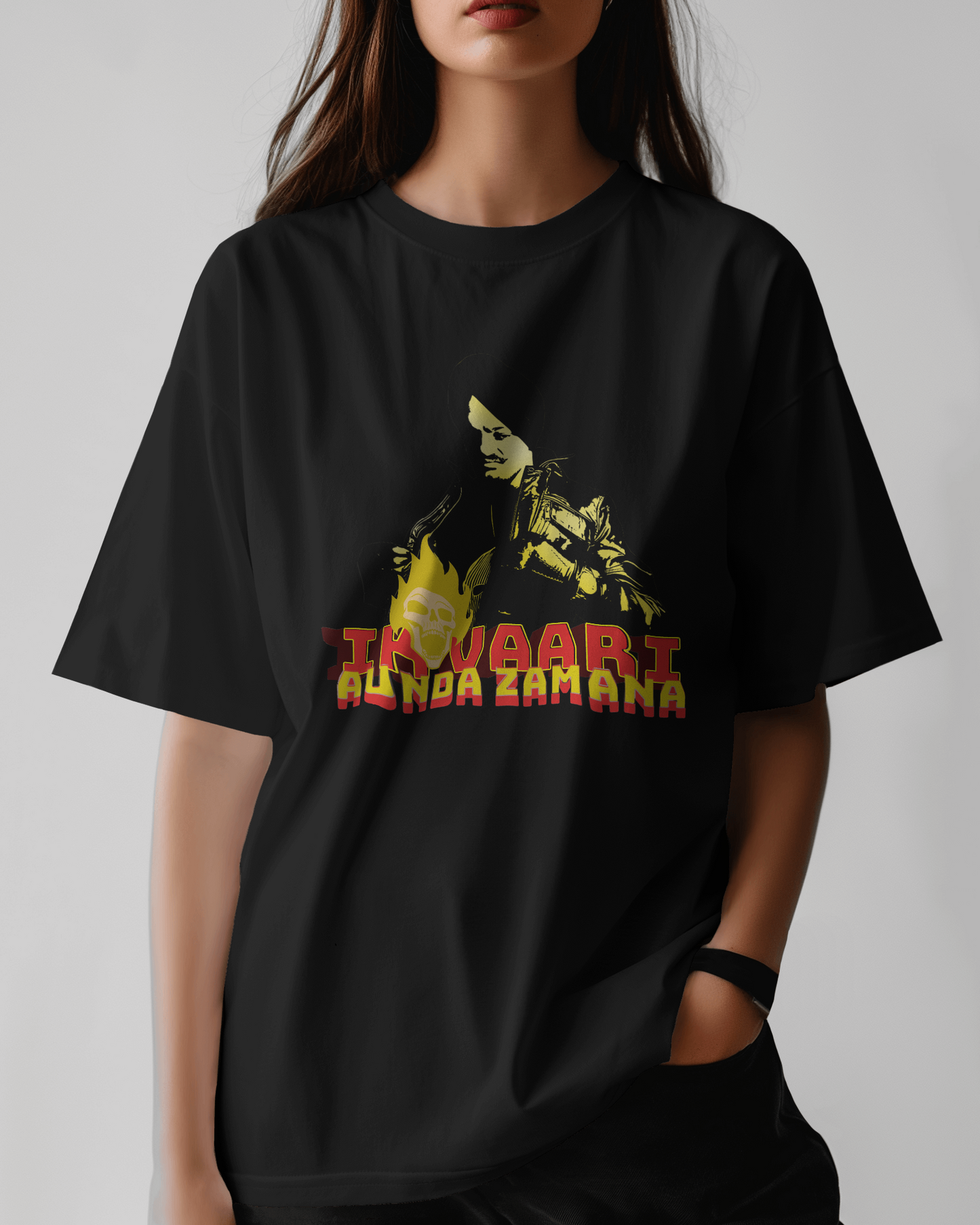 Premium Oversized Tikvaari Aunda Zamana Tribute T-Shirt