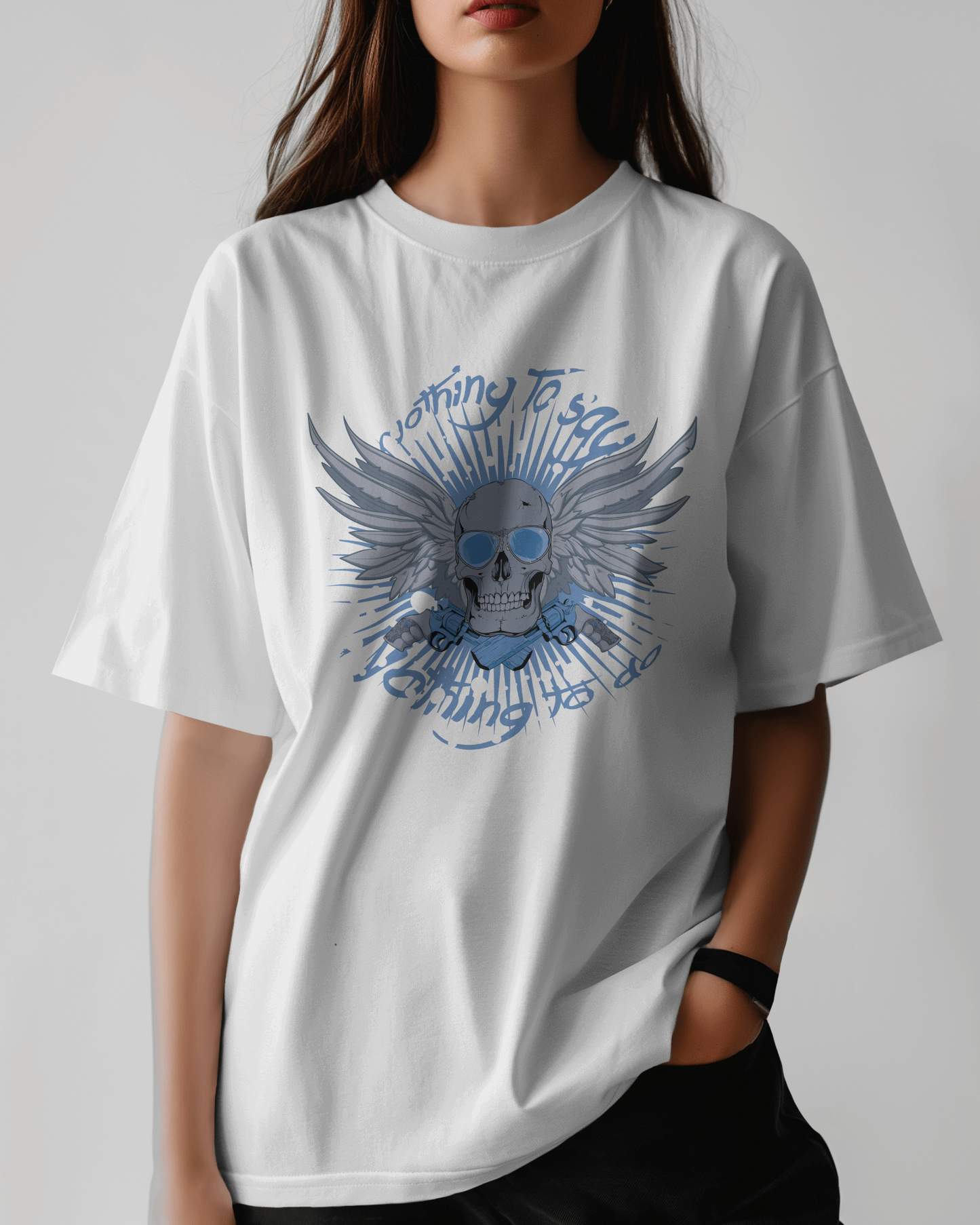 Premium Winged Skull Oversized T-shirt | Limited Edition