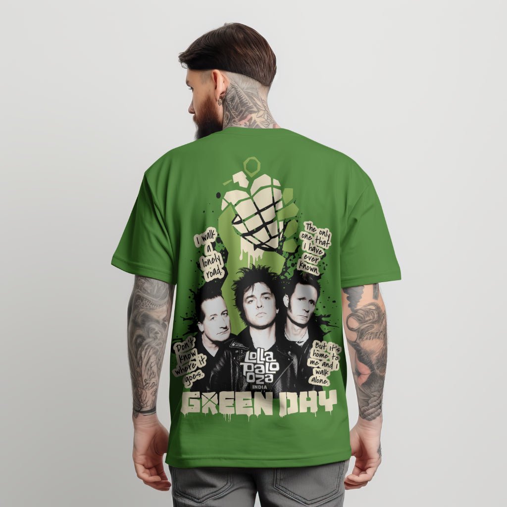 Green Day Premium Oversized T-Shirt – Lollapalooza India Edition (Luxury Fabric) - YORD